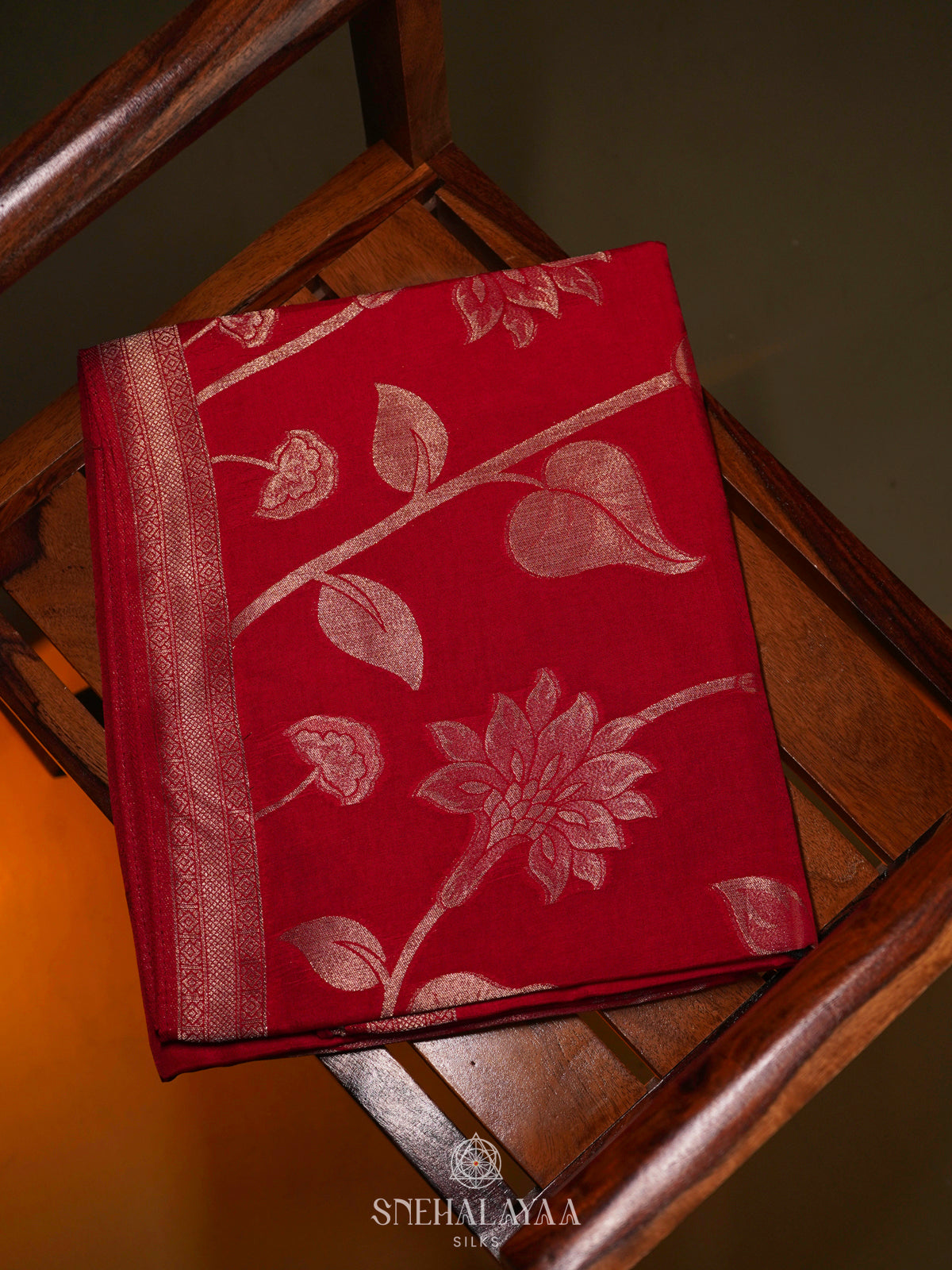 Red Banaras Silk Saree
