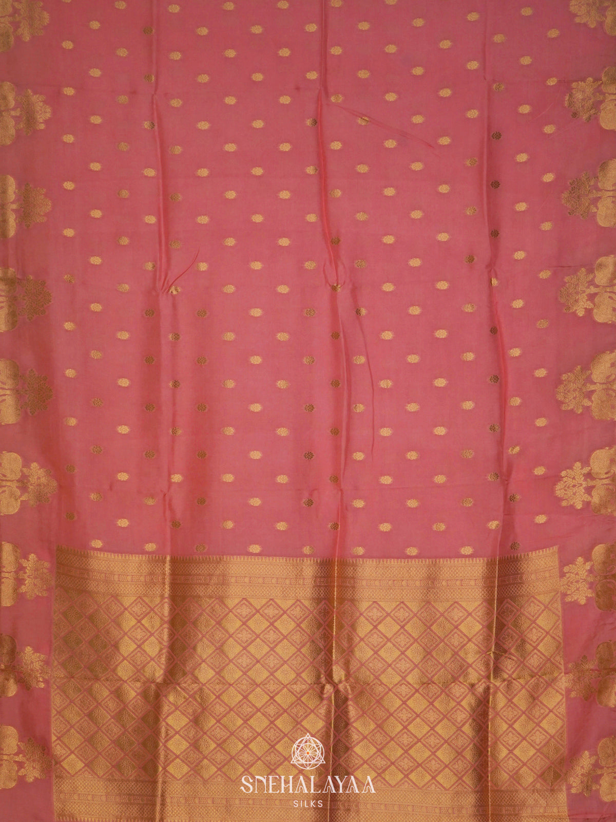 Pale Pink Banaras Silk Saree