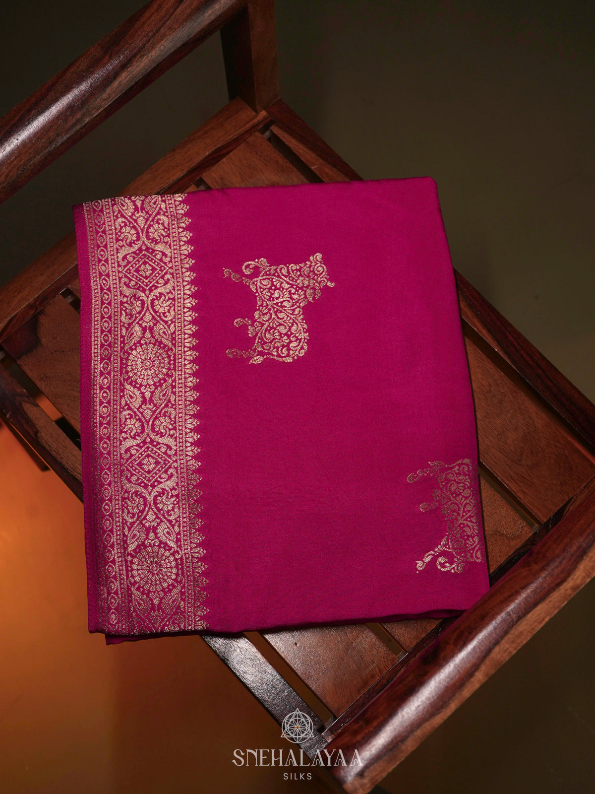 Pink Banaras Silk Saree