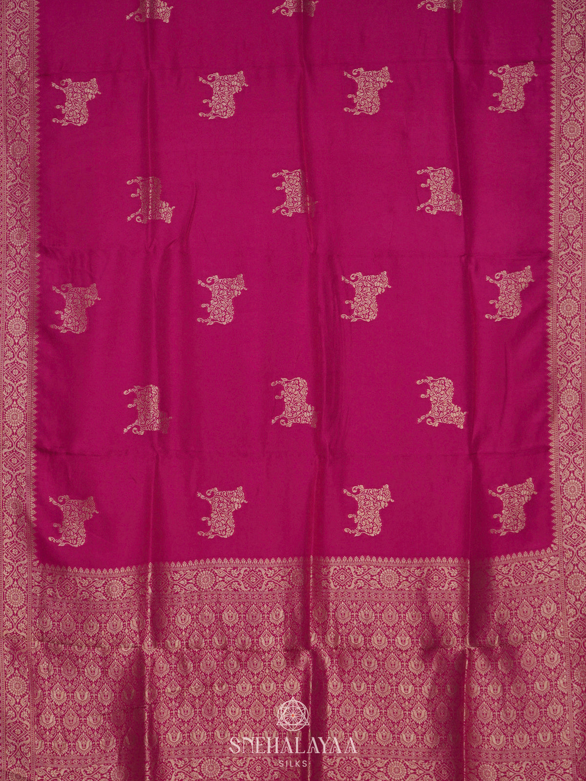 Pink Banaras Silk Saree