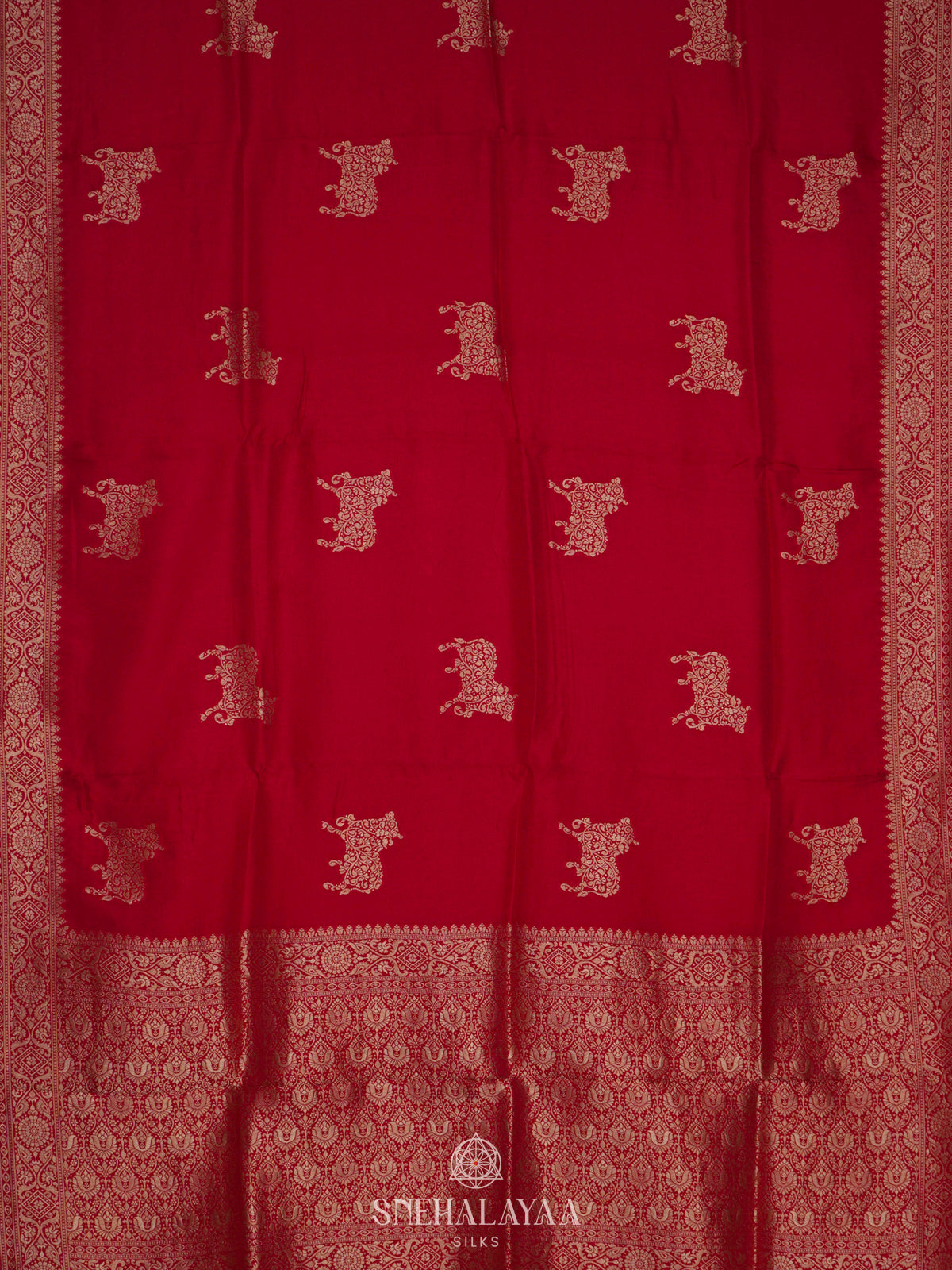 Red Banaras Silk Saree