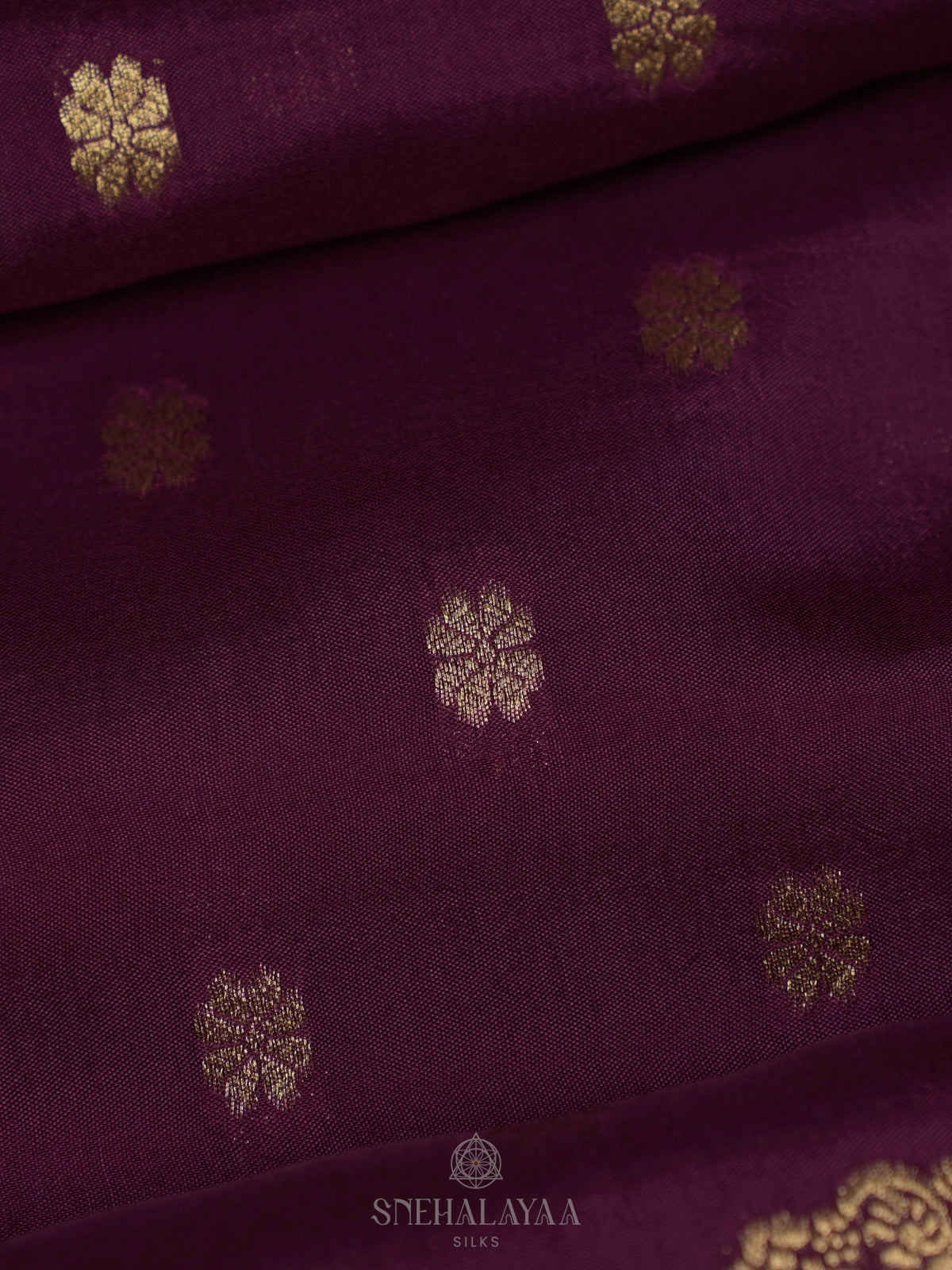 Purple Banaras Silk Saree
