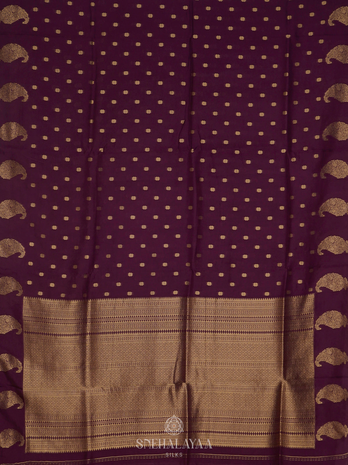 Purple Banaras Silk Saree