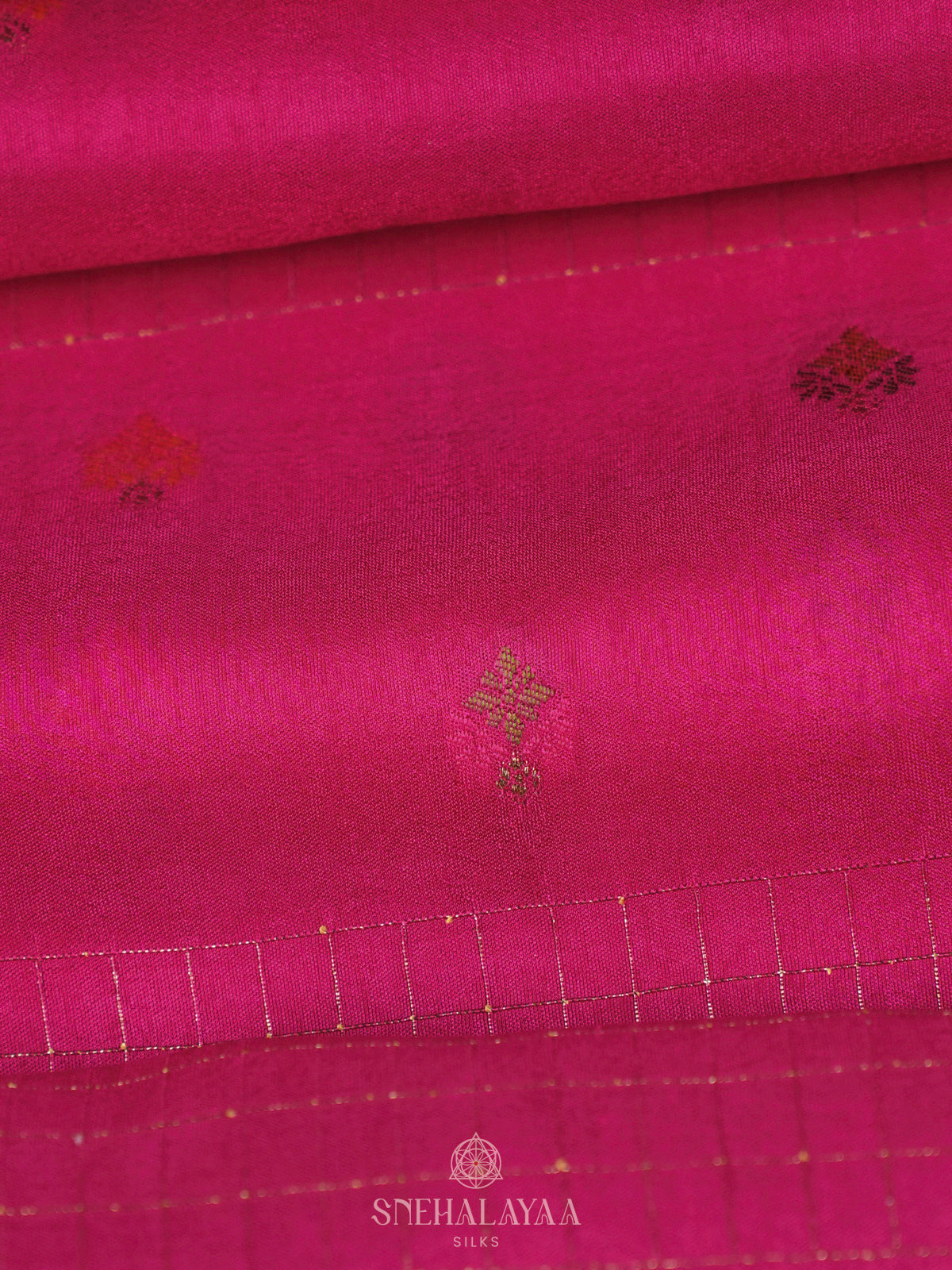 Pink Banaras Silk Saree