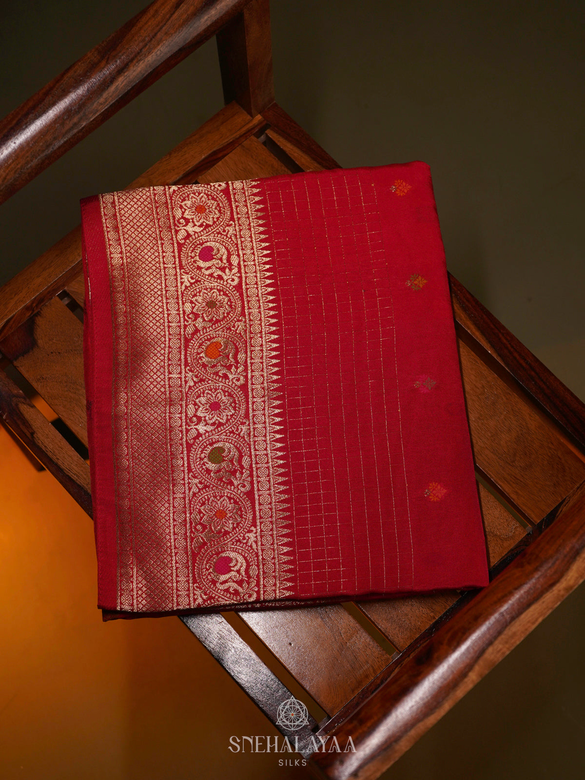 Red Banaras Silk Saree
