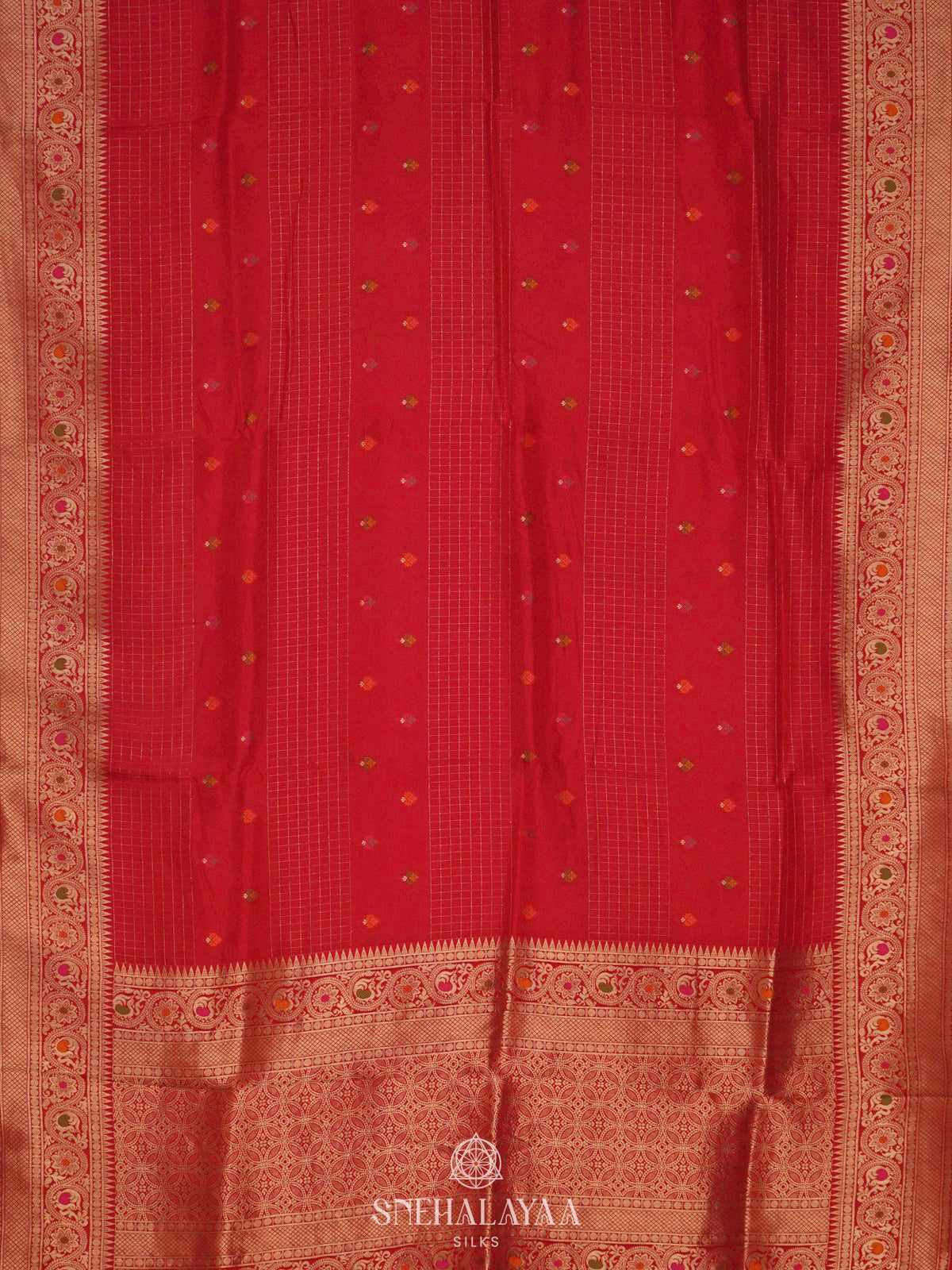 Red Banaras Silk Saree