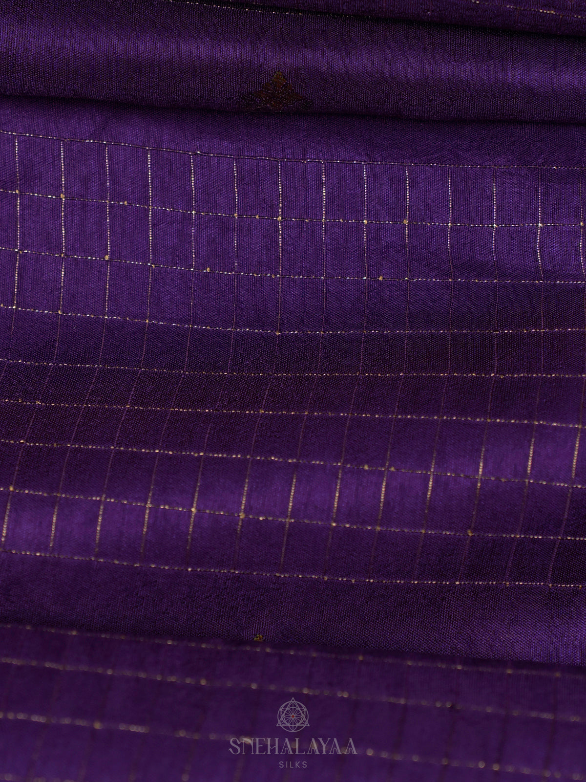 Purple Banaras Silk Saree