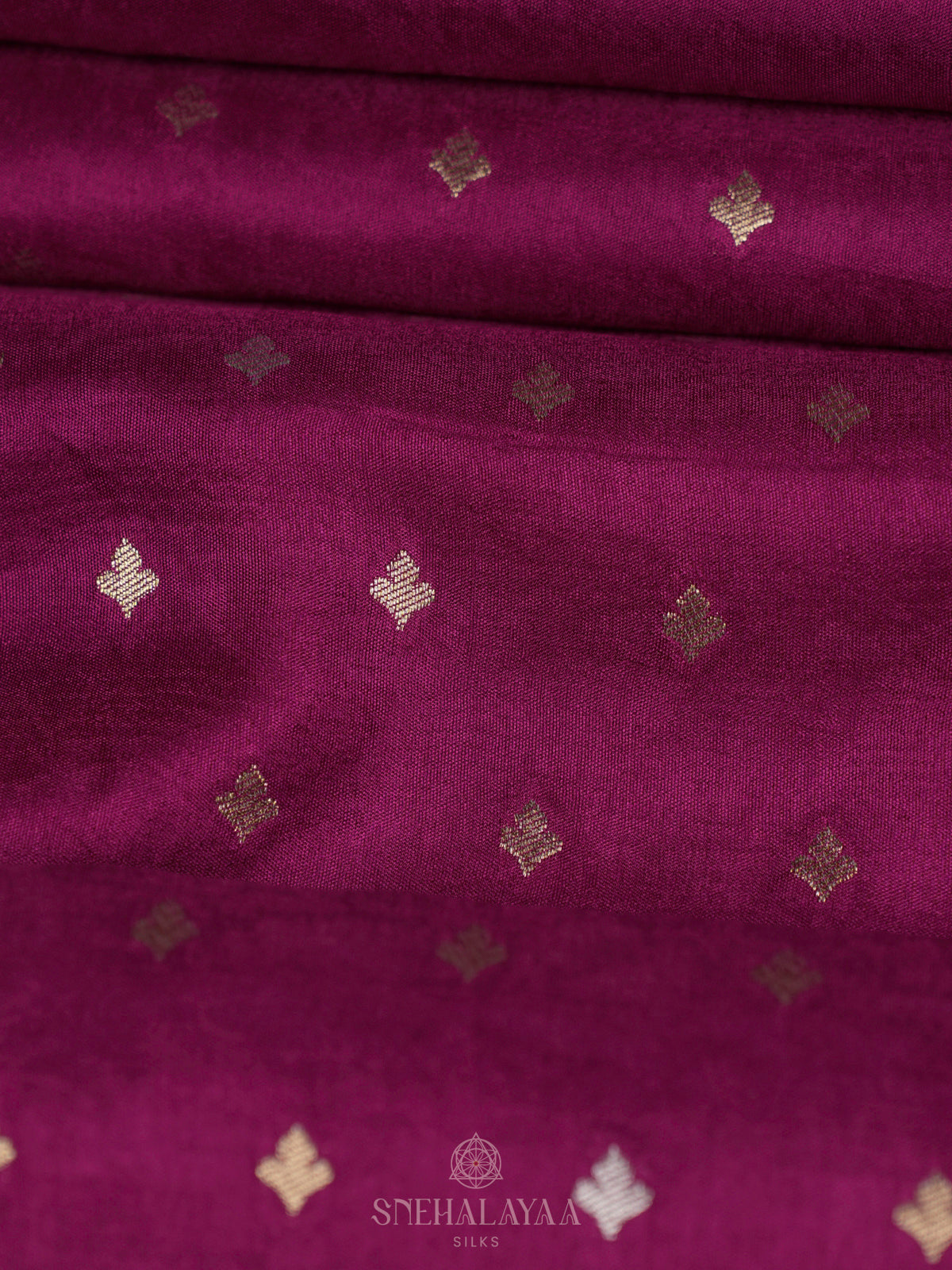 Magenta Banaras Silk Saree
