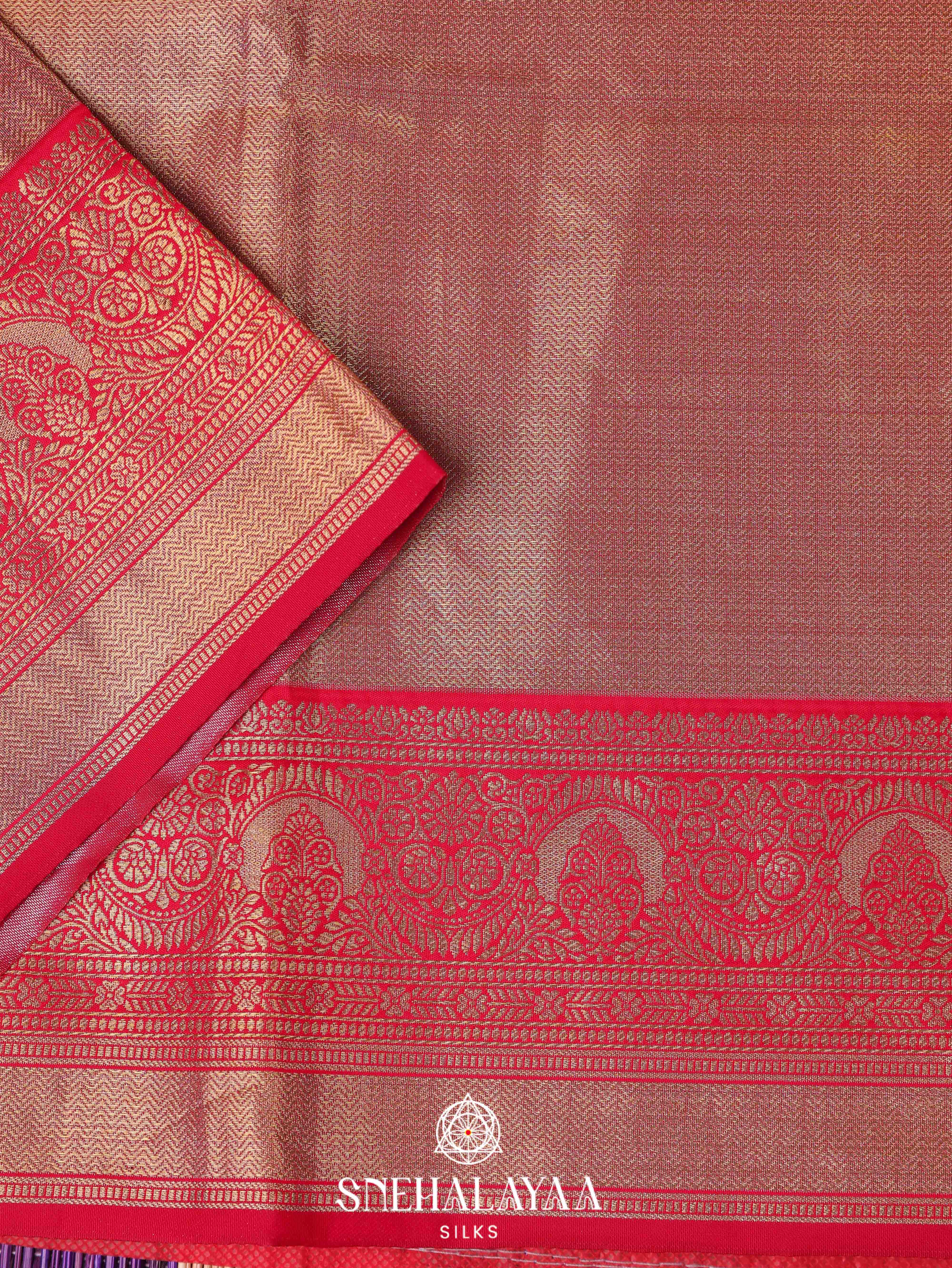 Gold Art Silk Saree