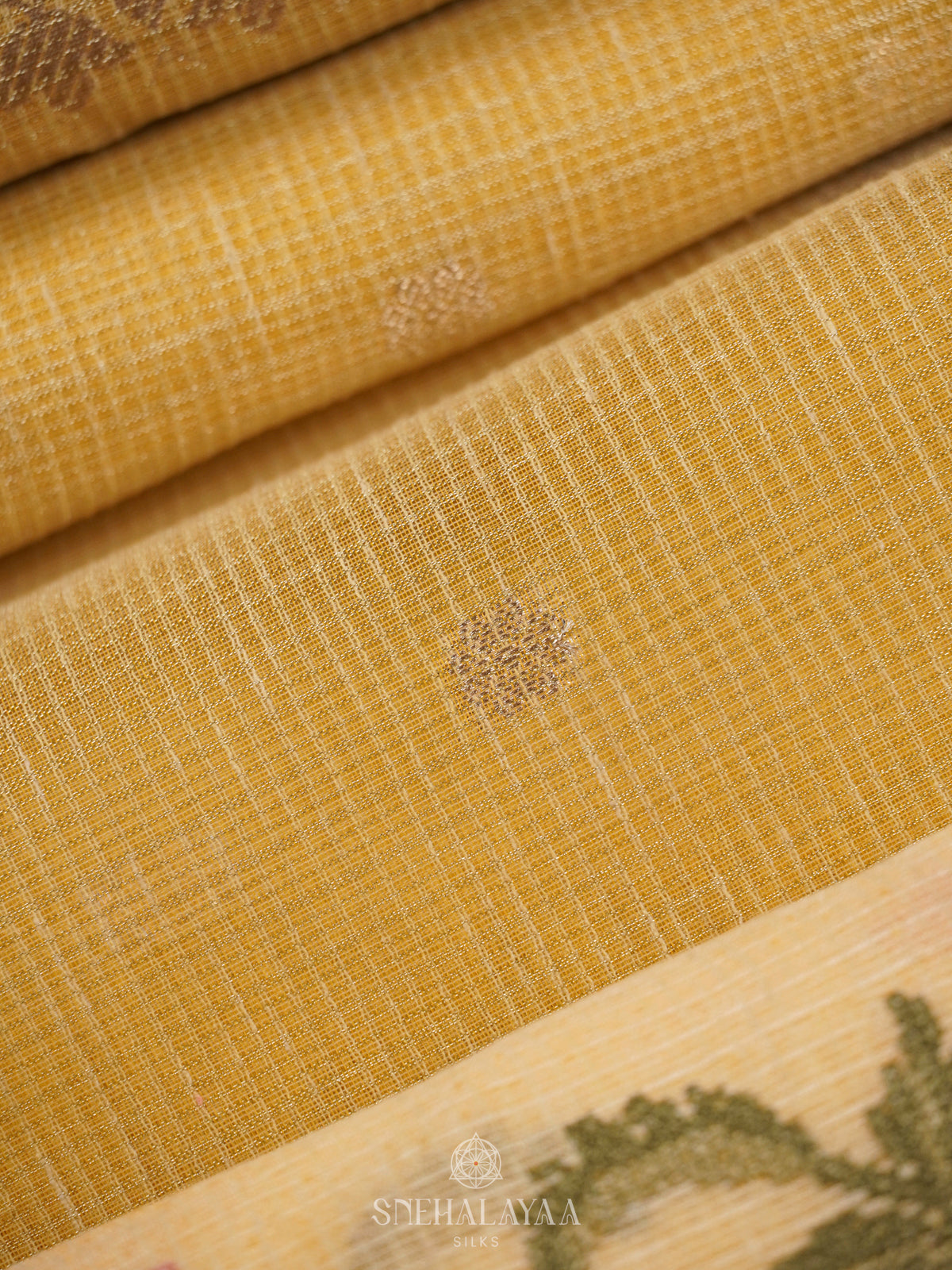 Pale Yellow Kota Saree
