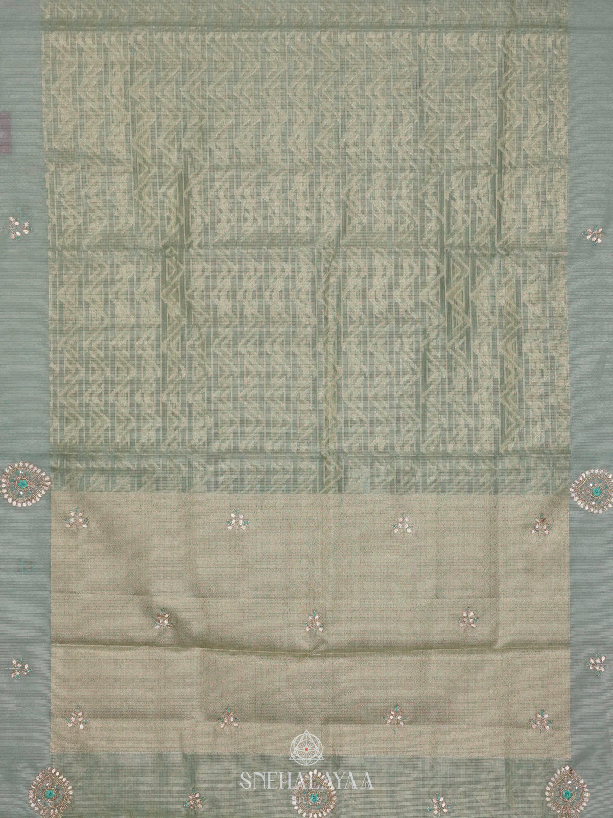 Mint Green Kota Saree
