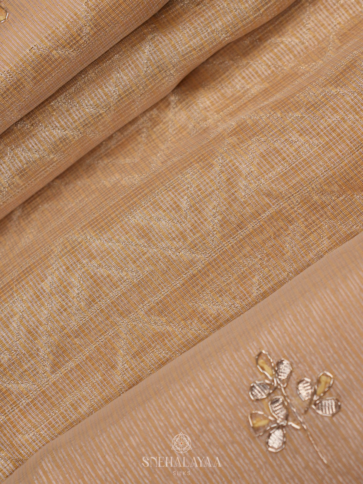 Pale Yellow Kota Saree
