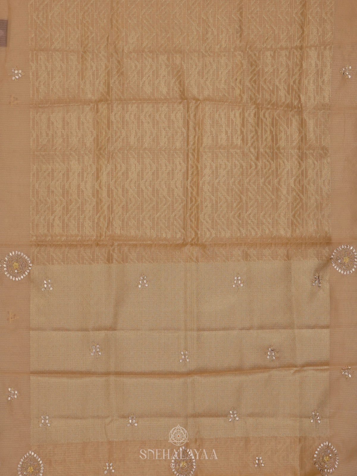 Pale Yellow Kota Saree