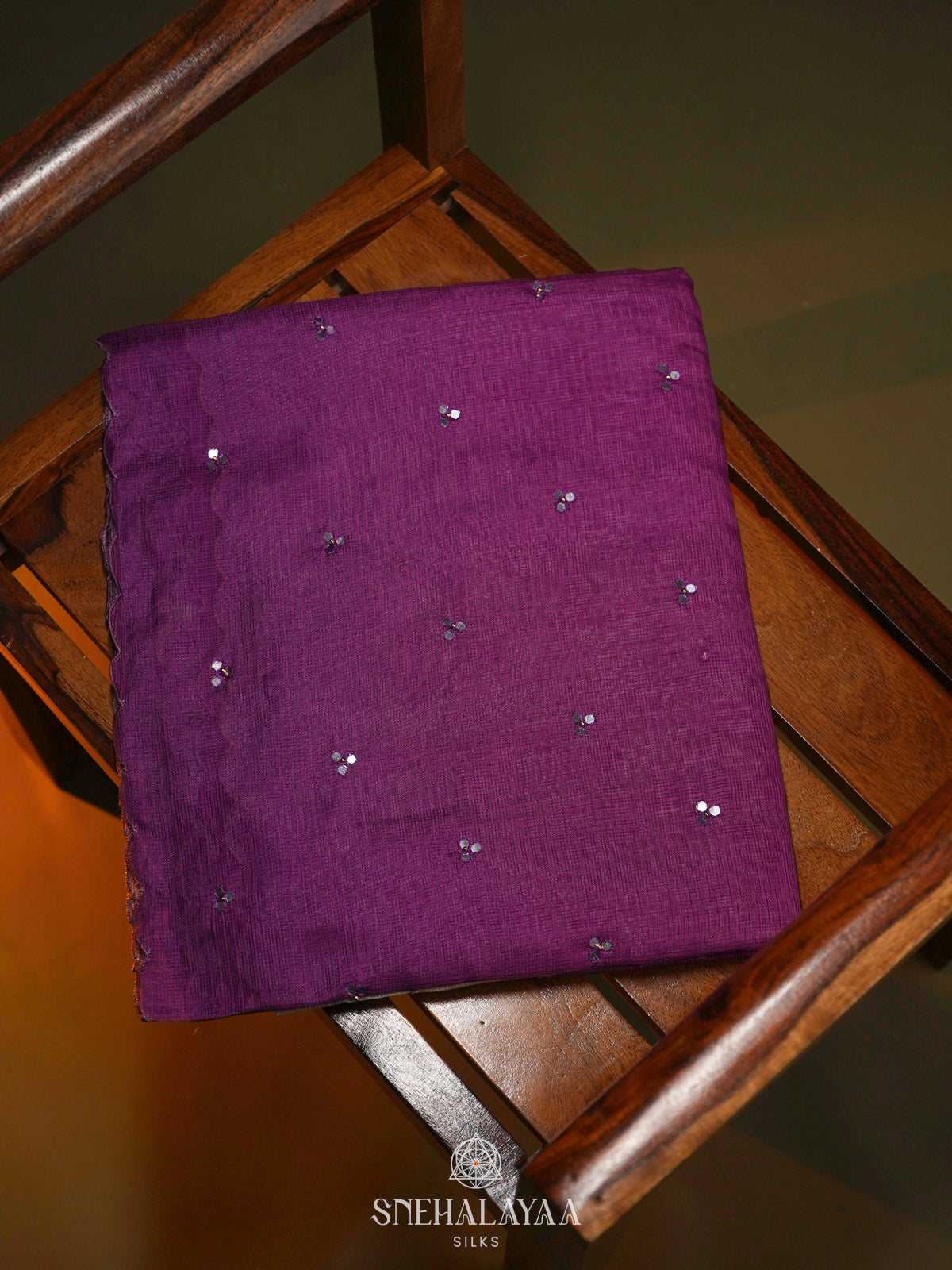 Purple Kota Saree