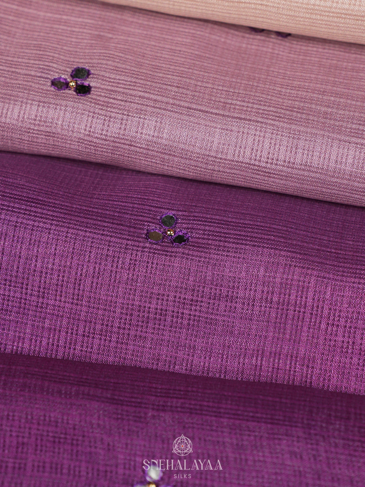 Purple Kota Saree