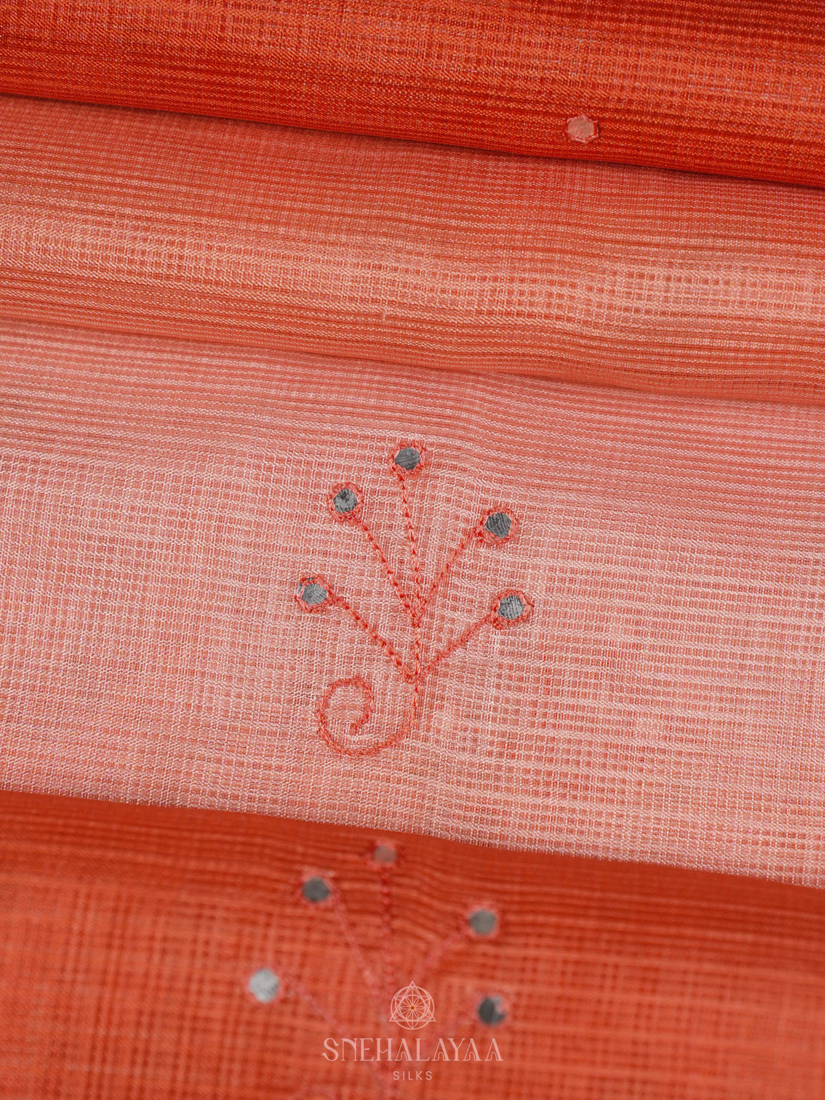 Orange Kota Saree