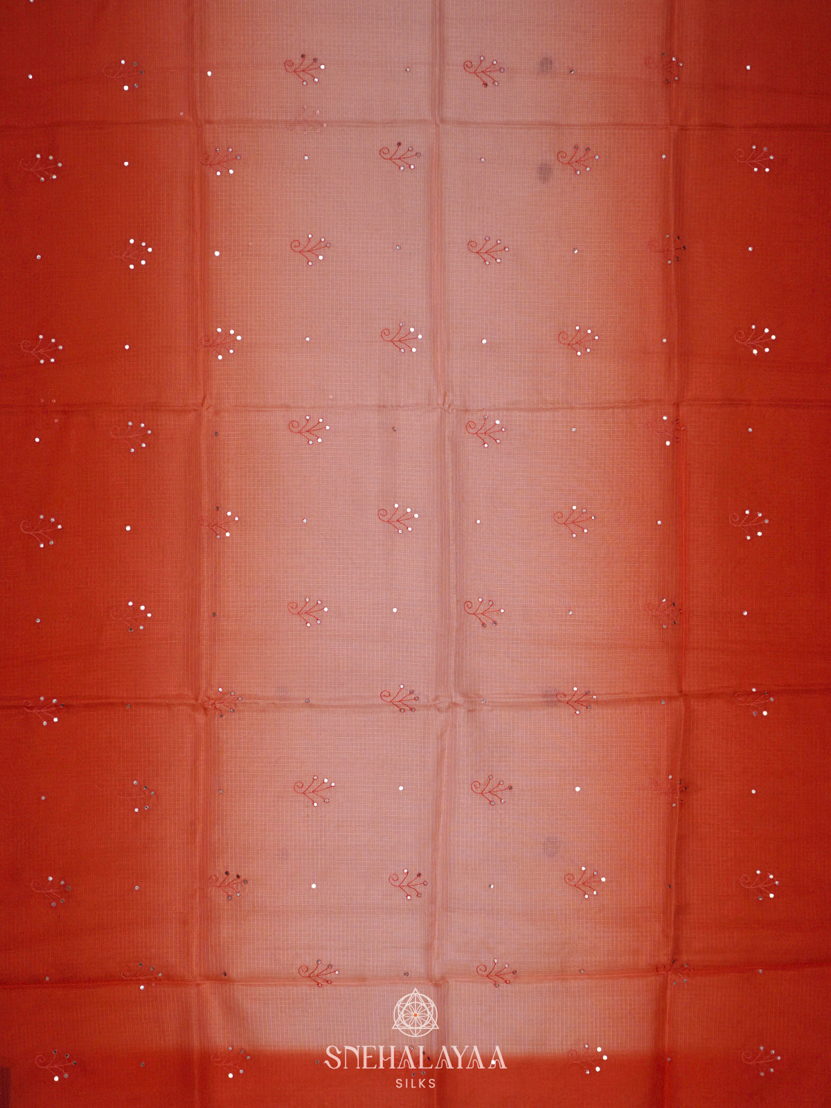 Orange Kota Saree
