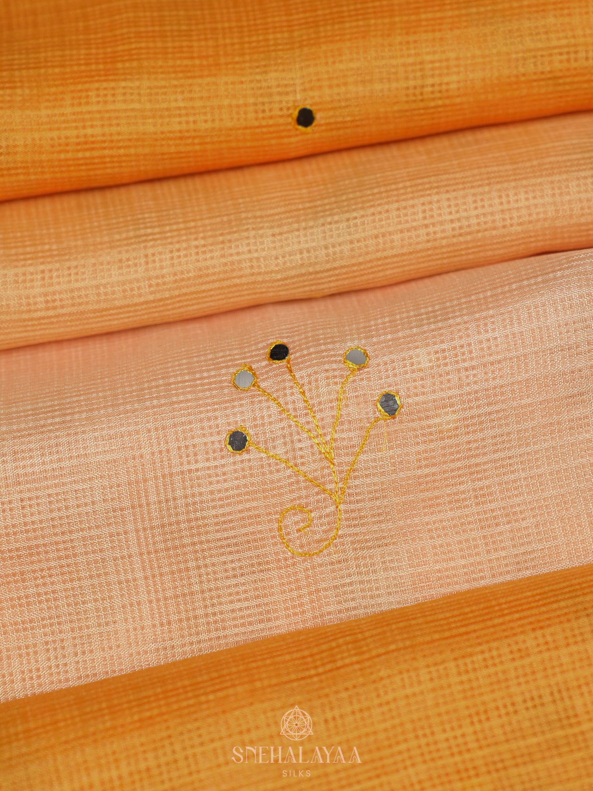 Orange Kota Saree