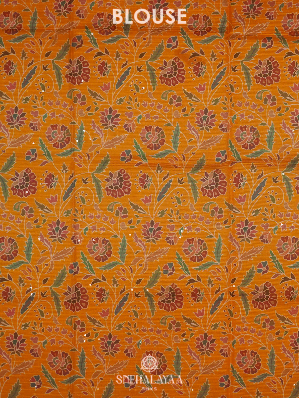 Orange Kota Saree