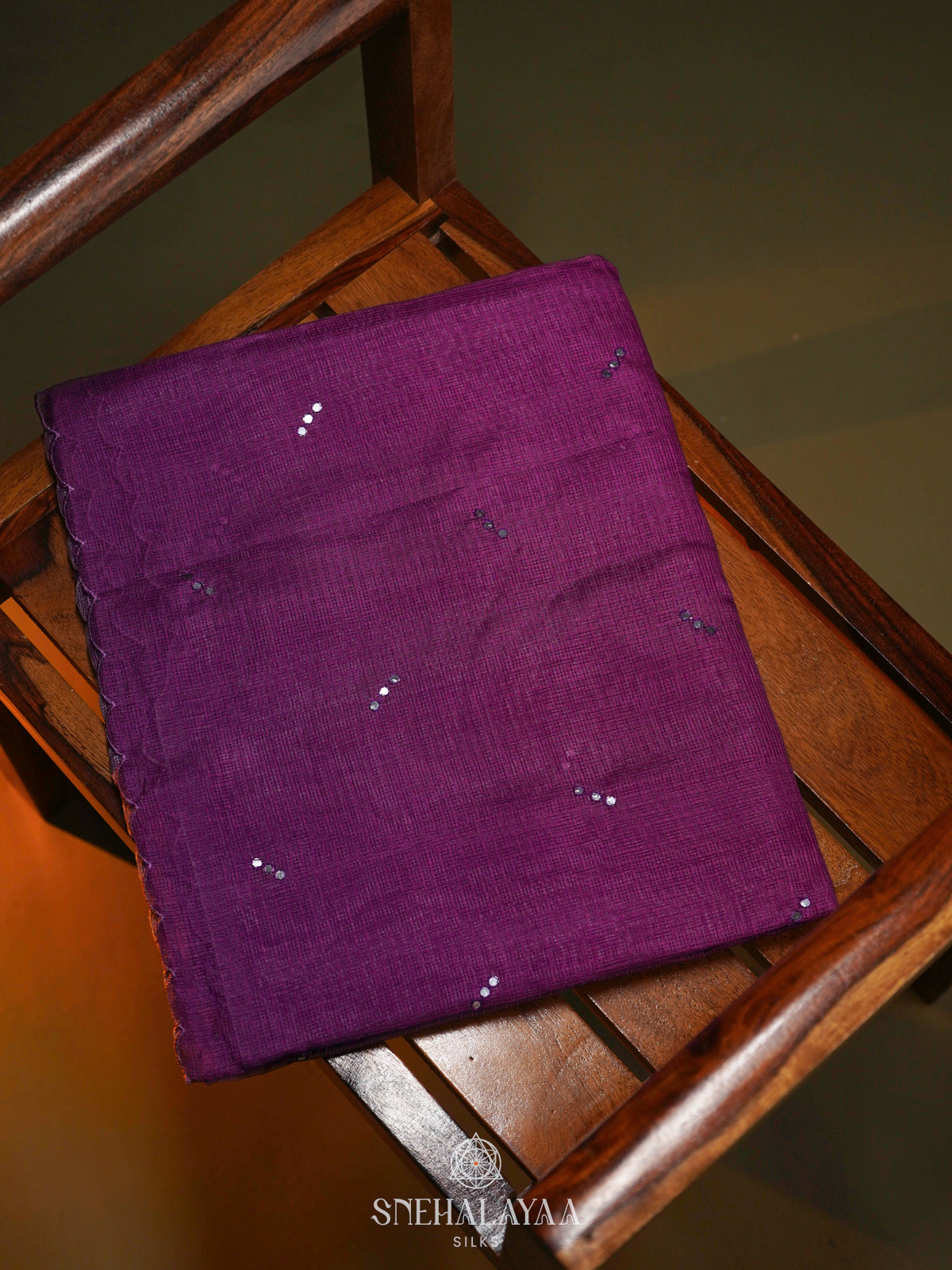 Purple Kota Saree