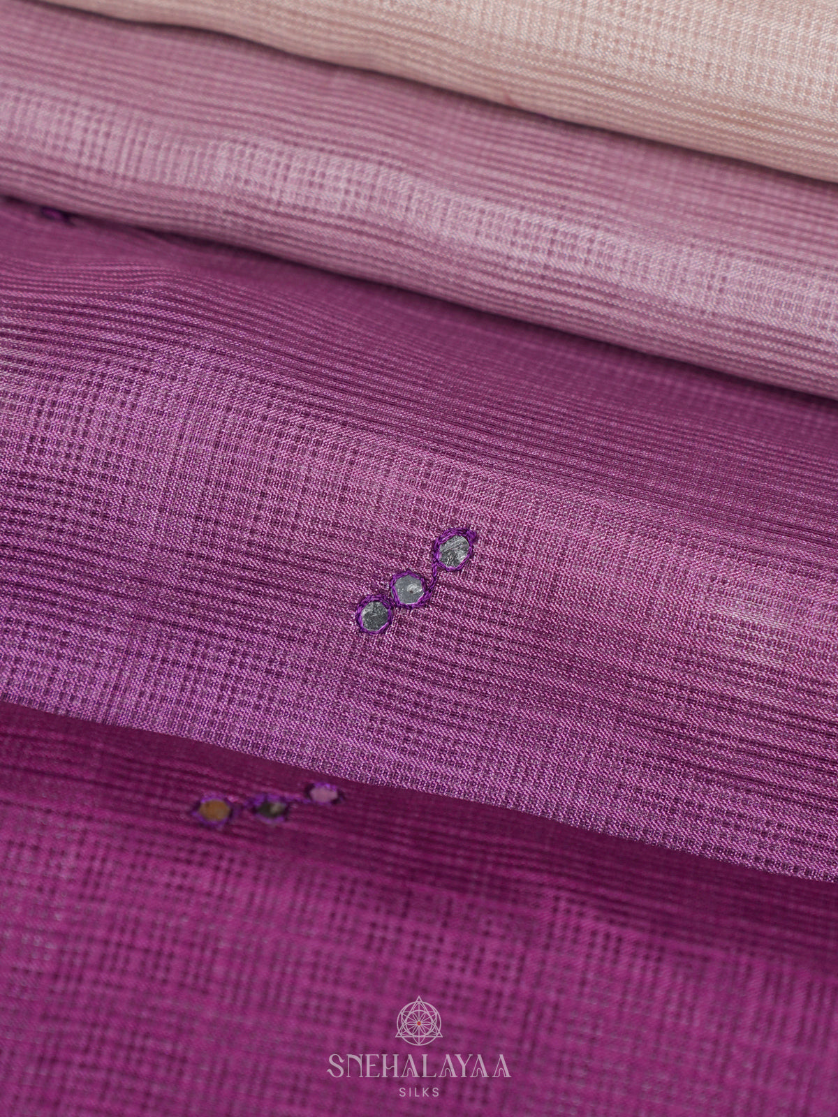 Purple Kota Saree