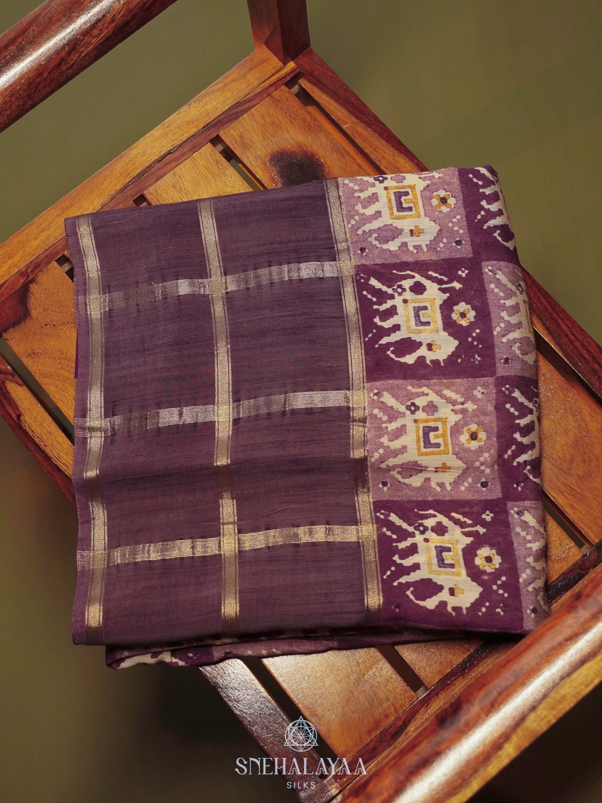Purple Dola Saree