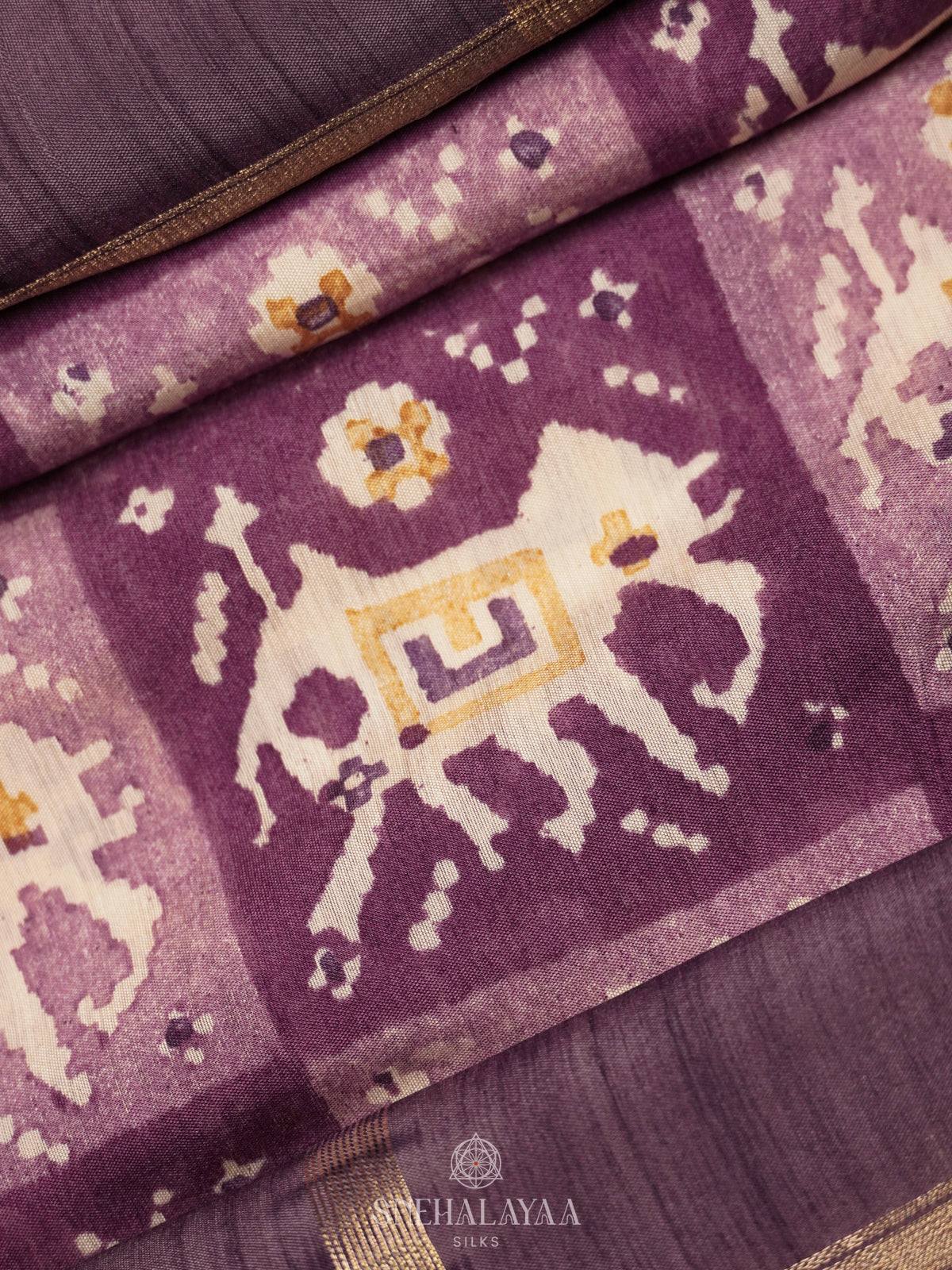Purple Dola Saree