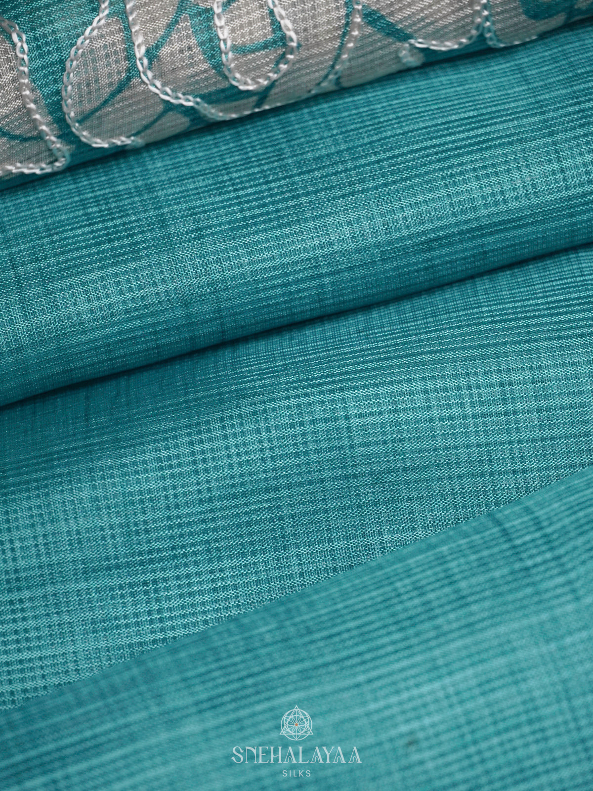 Sky Blue Kota Saree