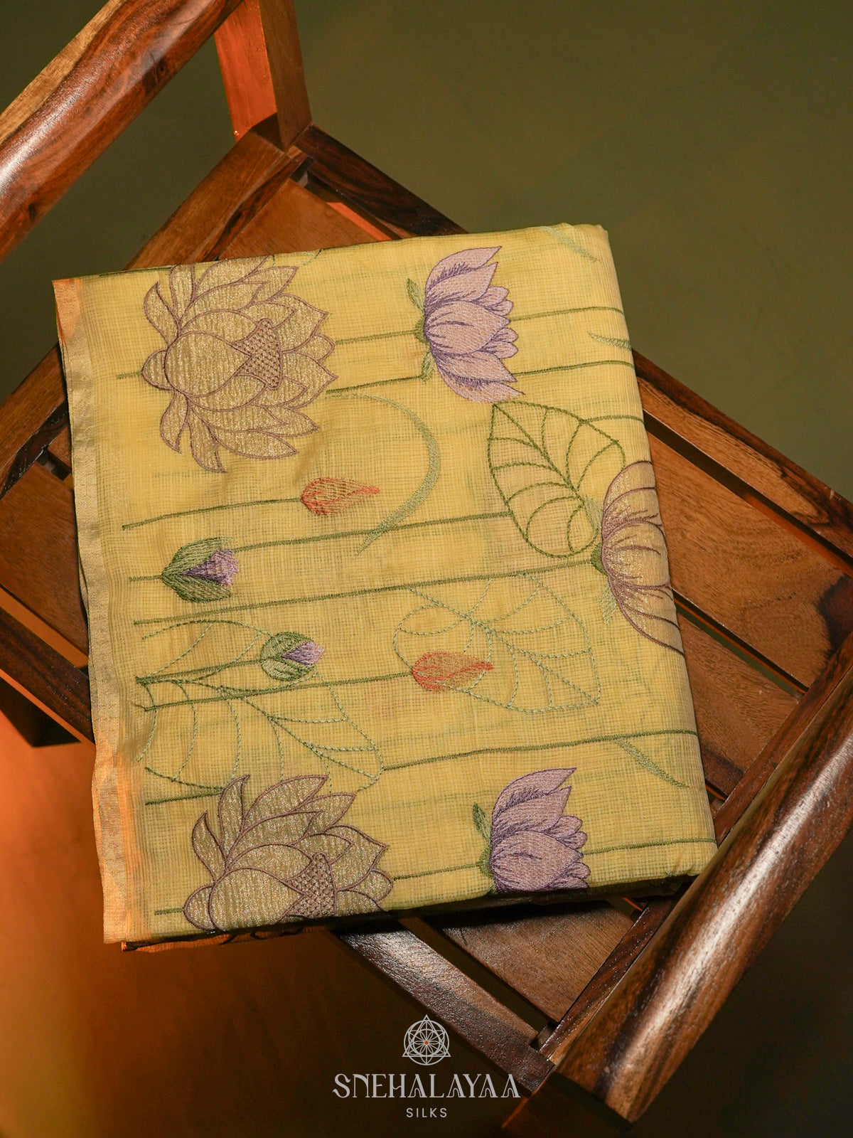 Yellow Kota Saree