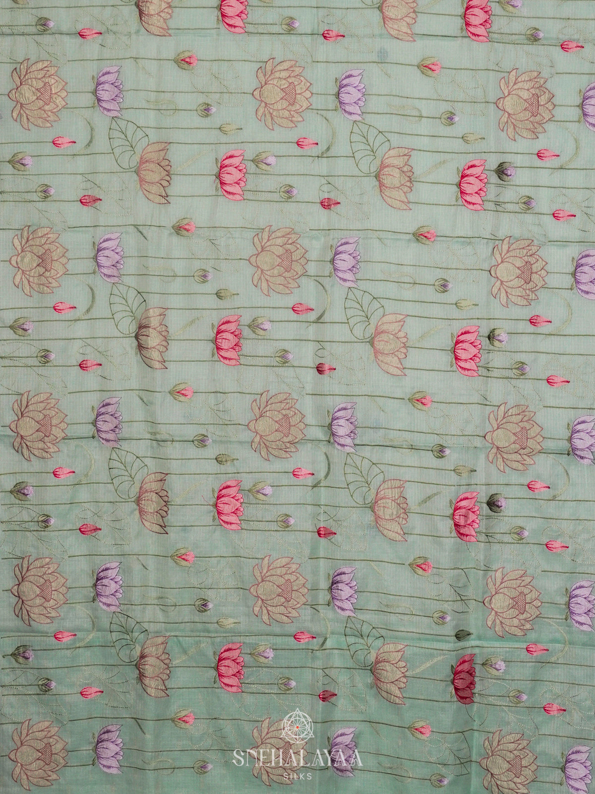 Pale Blue Kota Saree