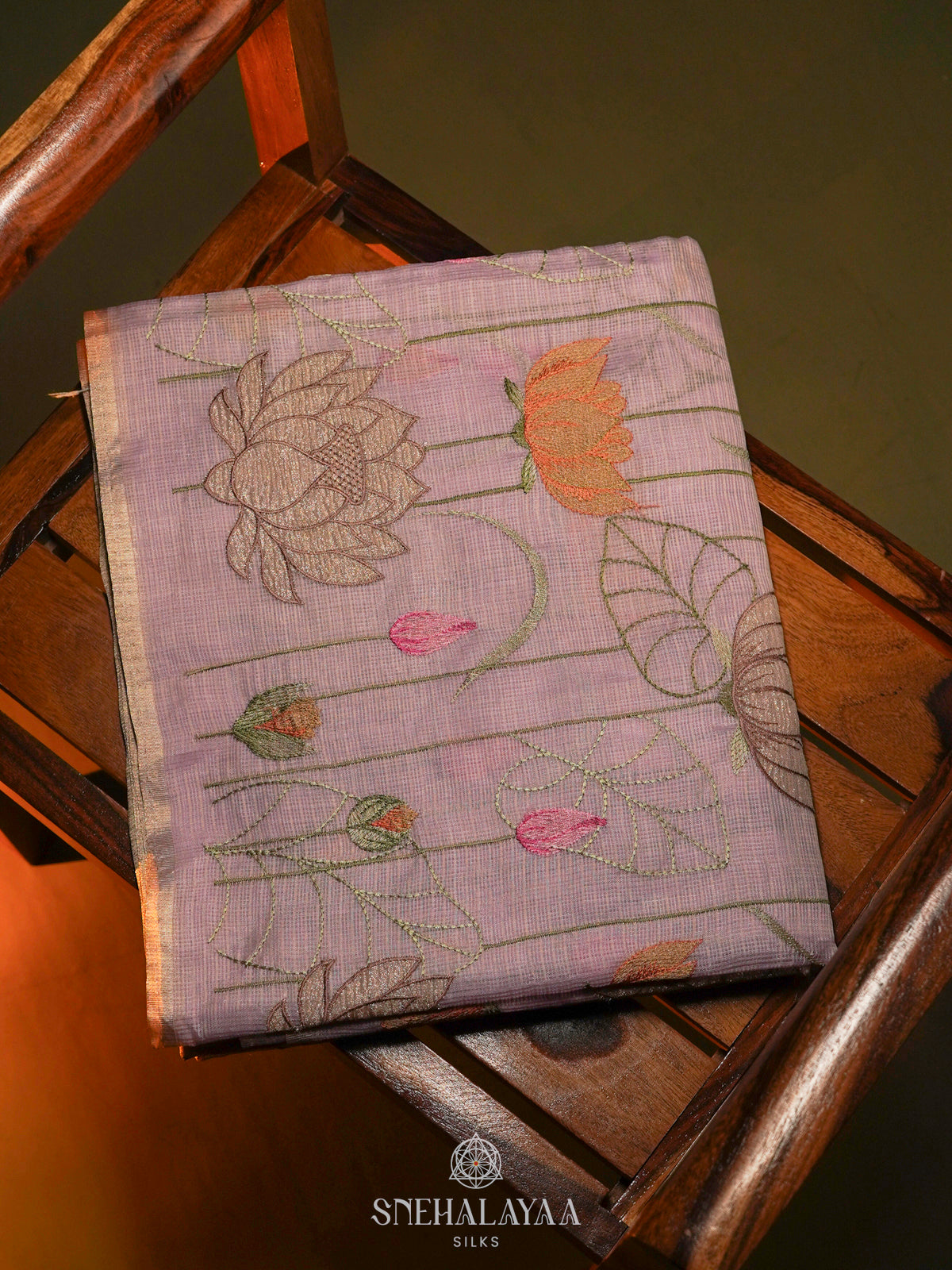 Pale Pink Kota Saree