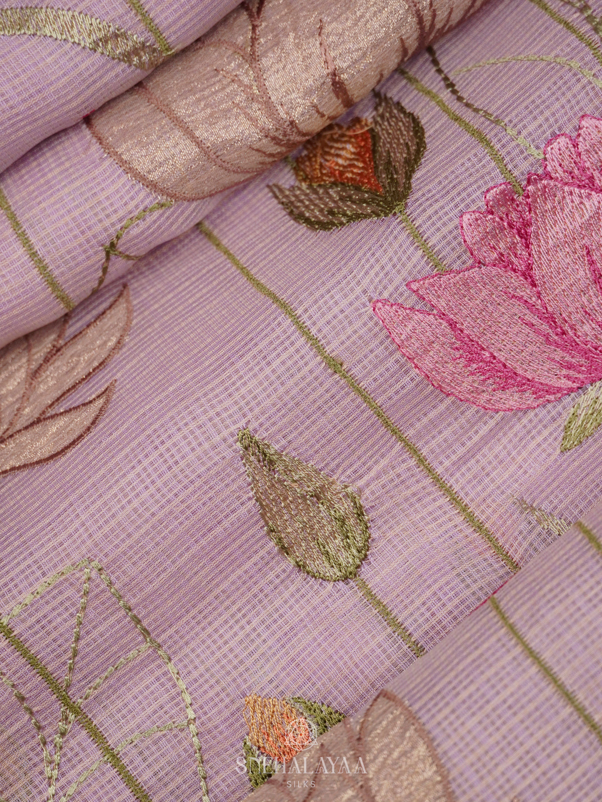 Pale Pink Kota Saree