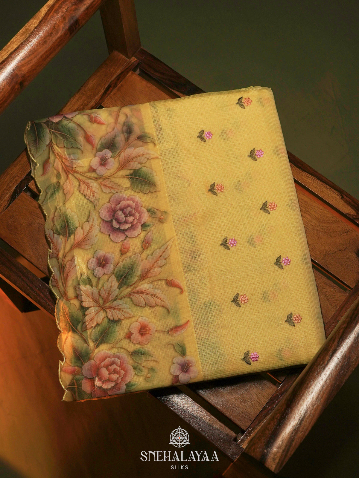 Yellow Kota Saree
