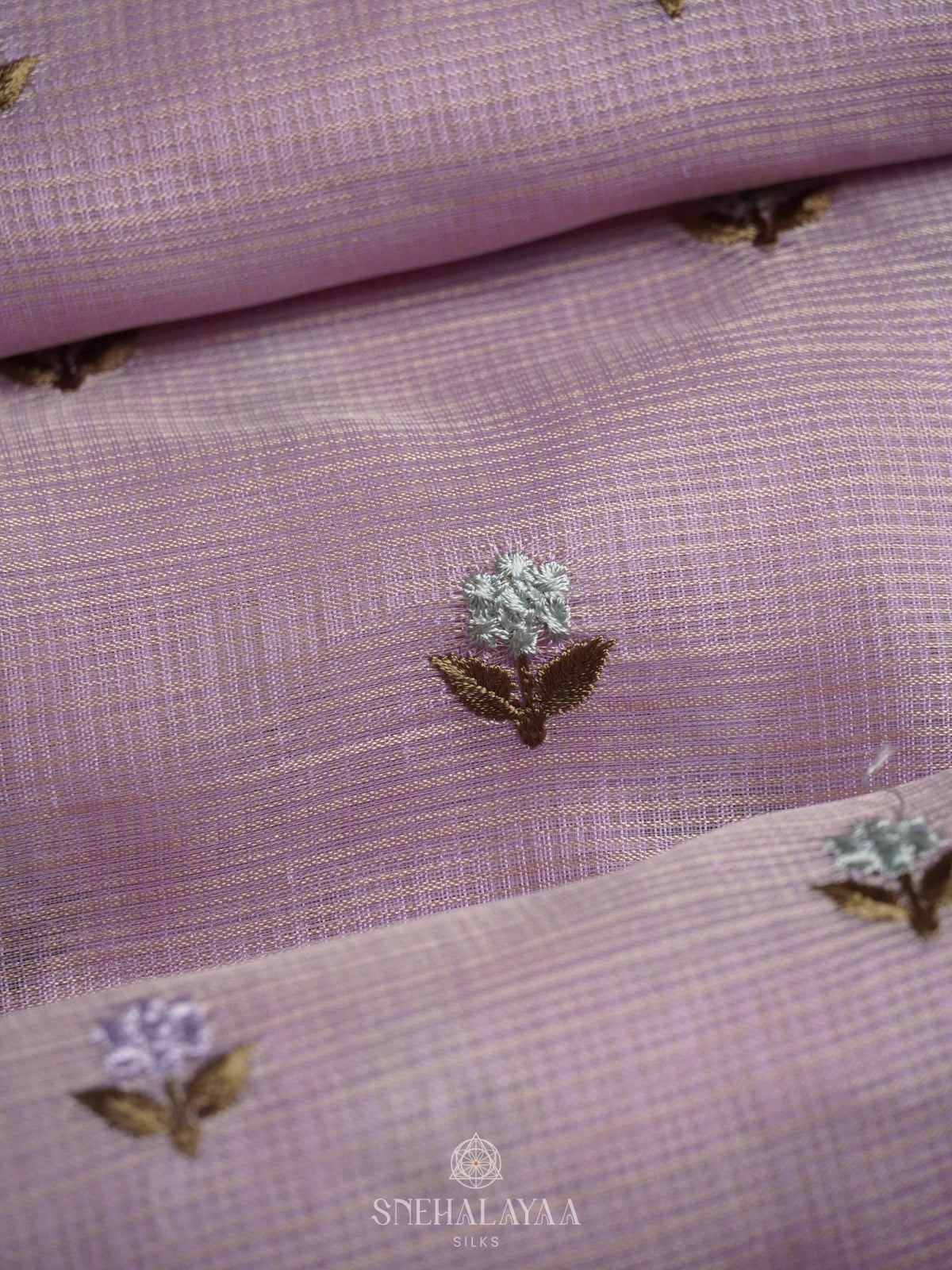 Lavender Kota Saree