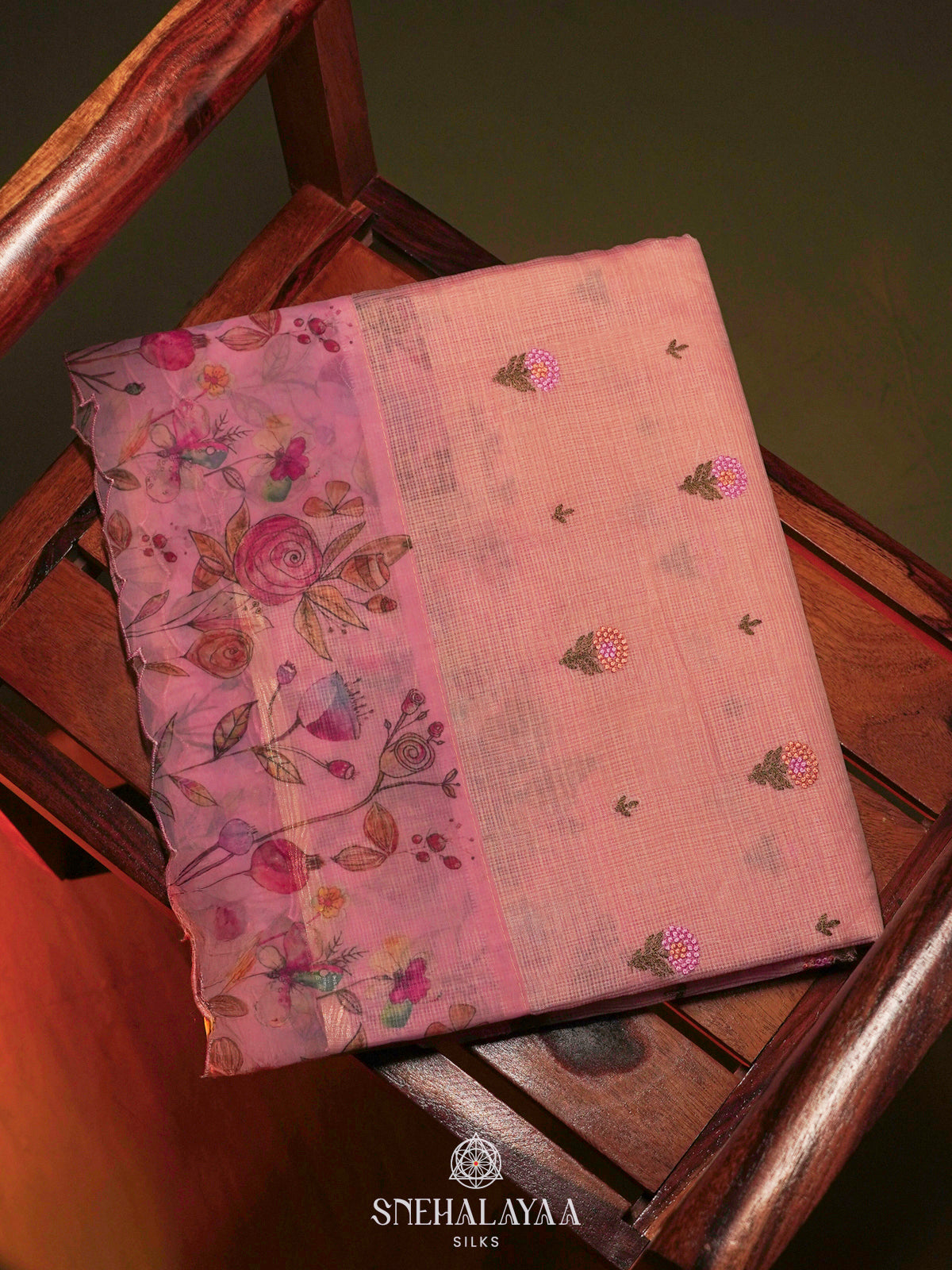 Pink Kota Saree