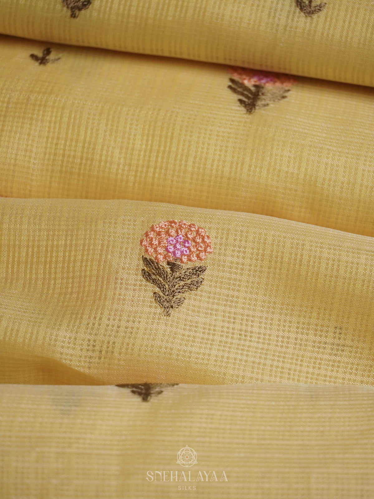 Yellow Kota Saree