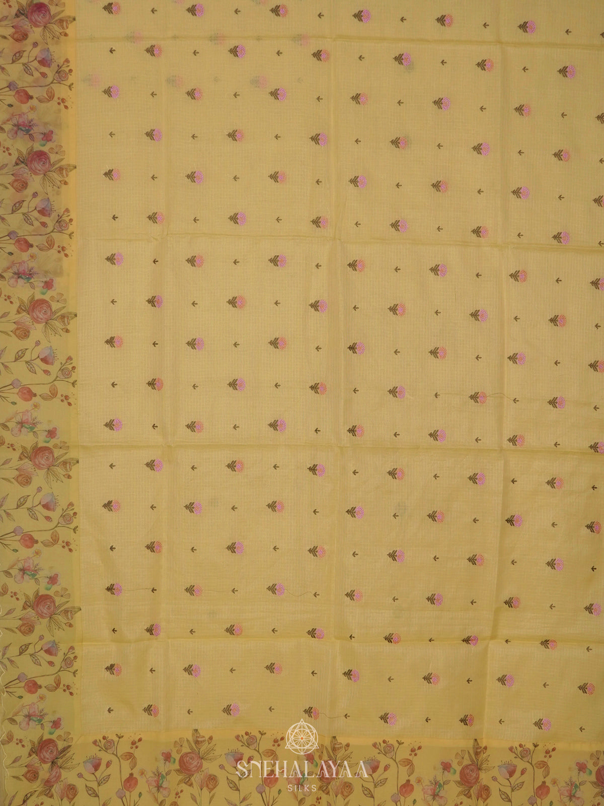 Yellow Kota Saree