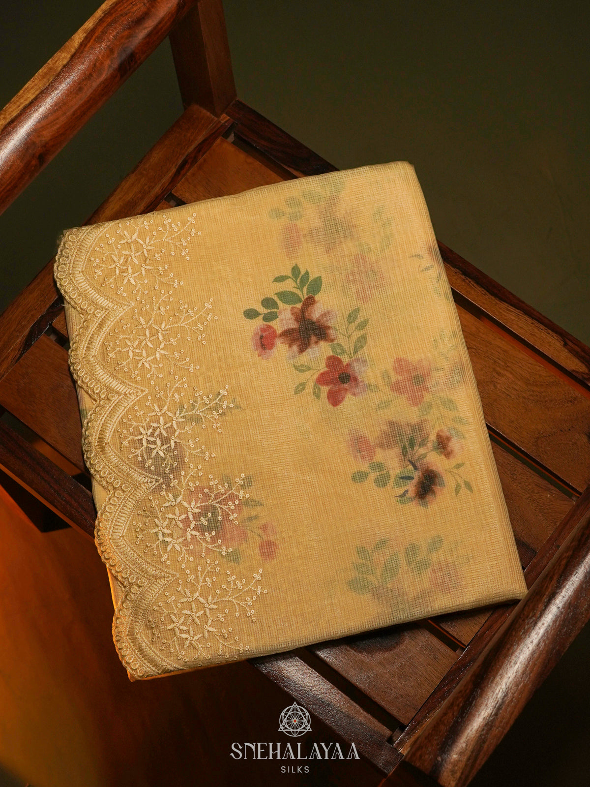 Yellow Kota Saree