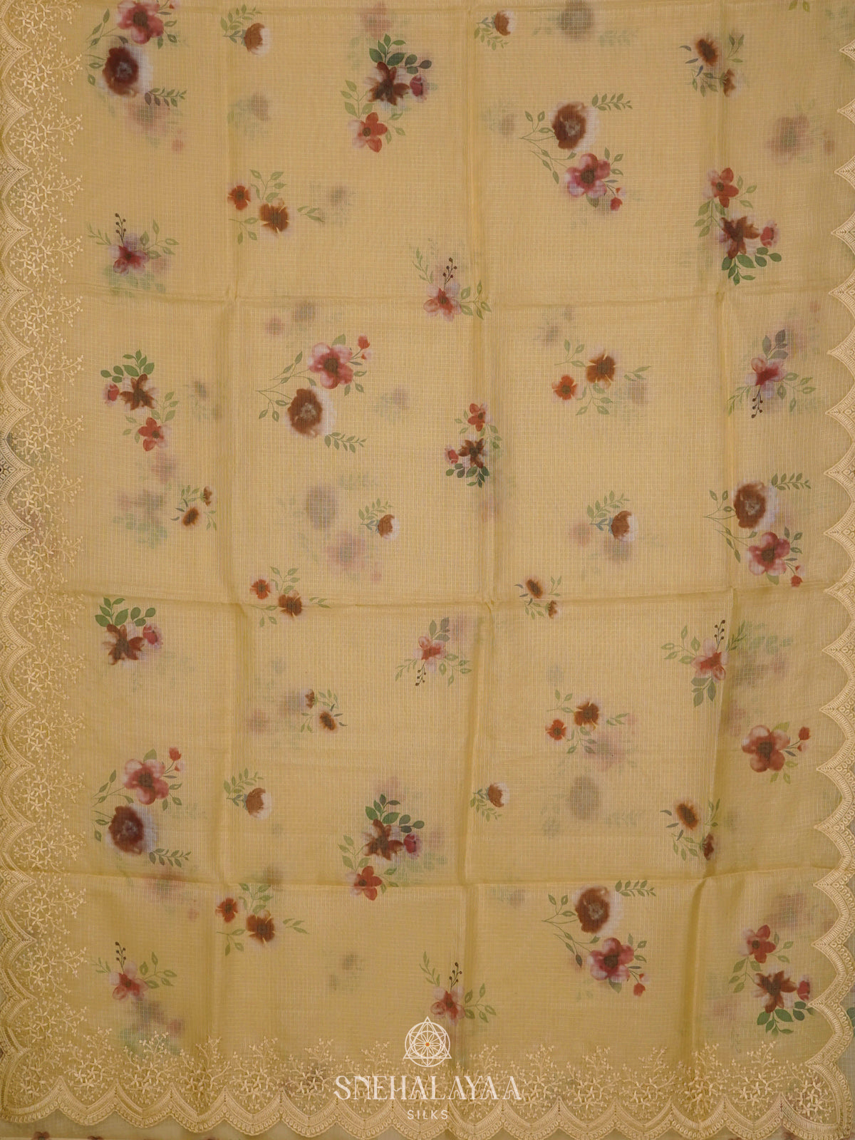 Yellow Kota Saree