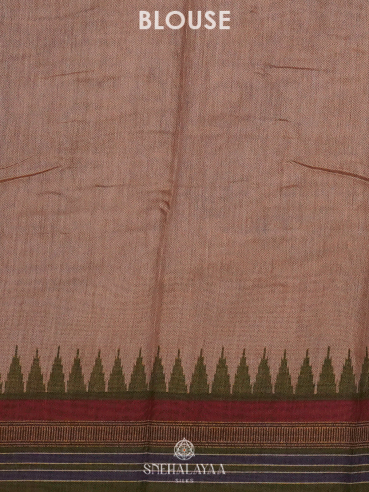 Peach Linen Saree