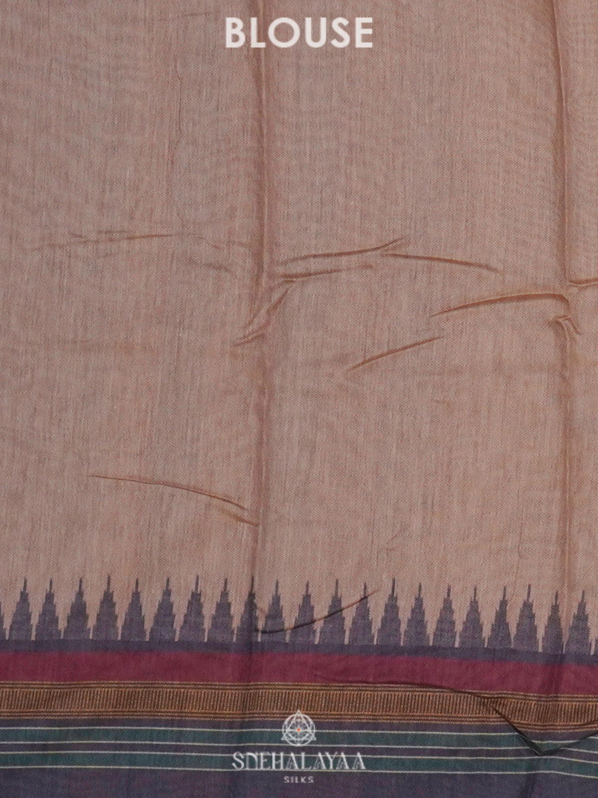 Beige Linen Saree