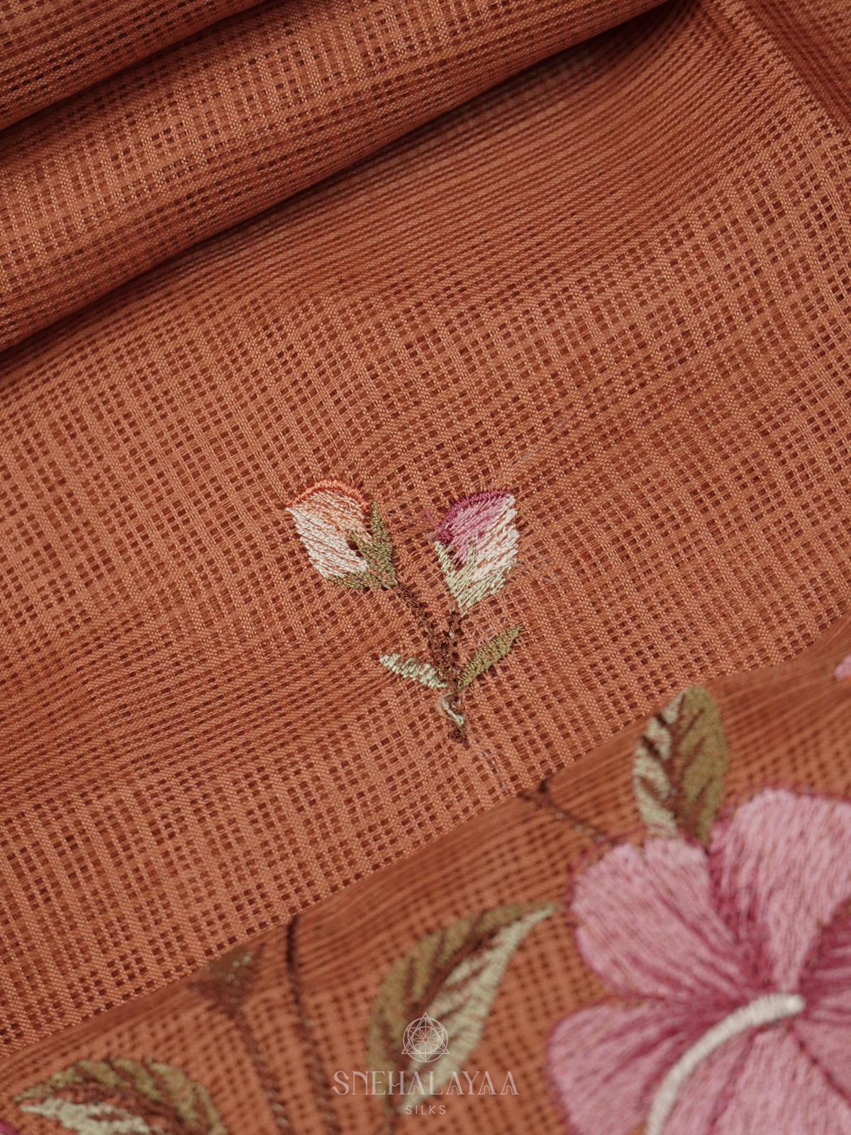 Orange Kota Saree