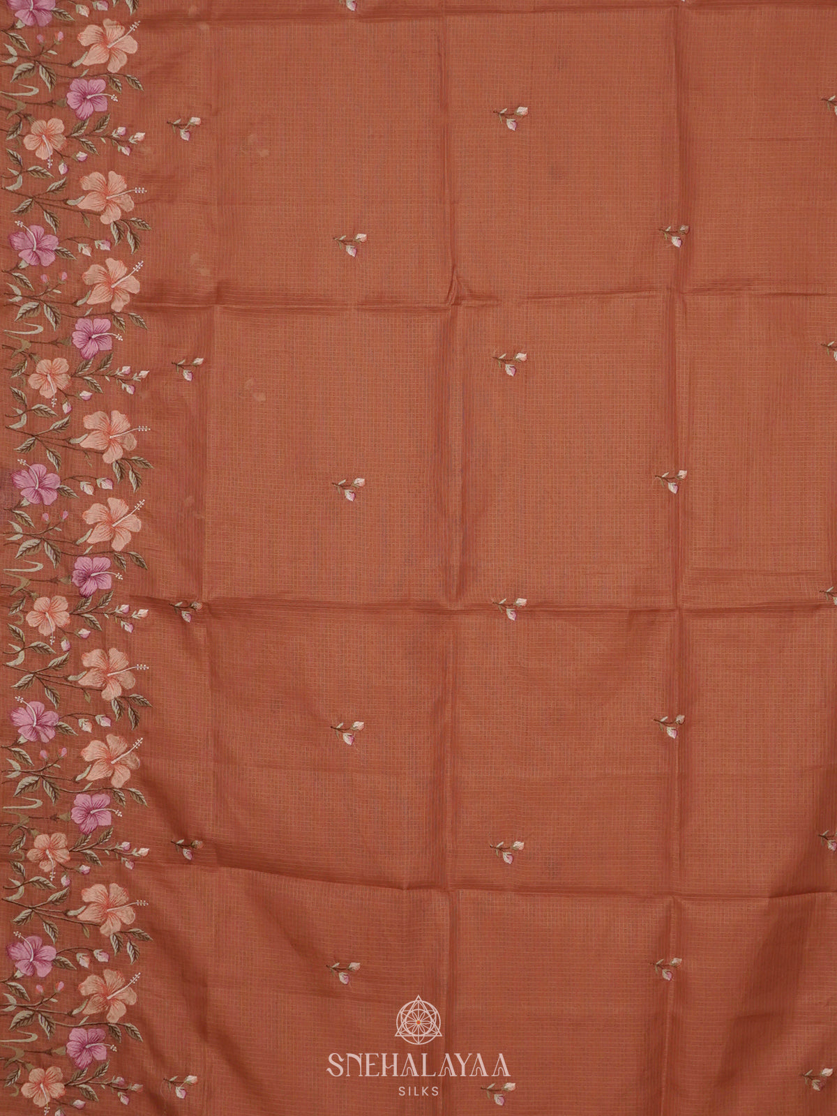 Orange Kota Saree