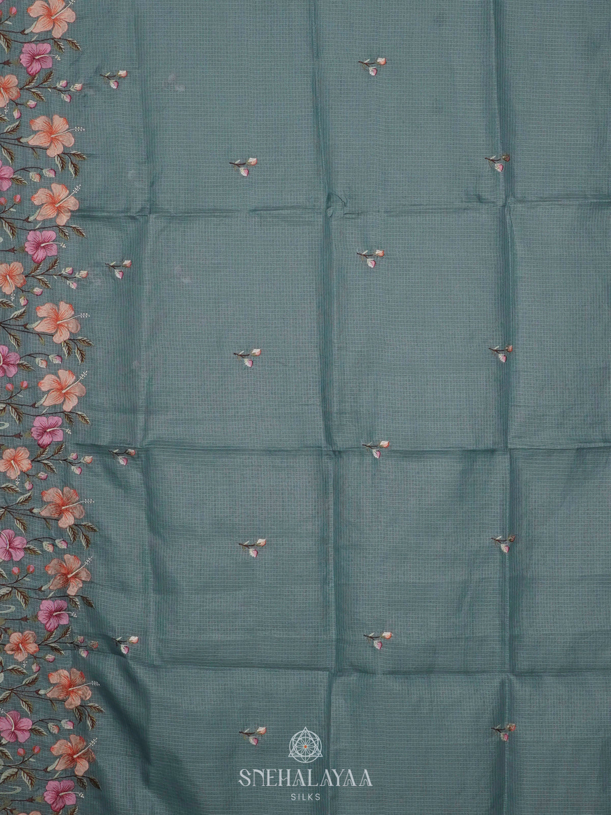 Blue Kota Saree