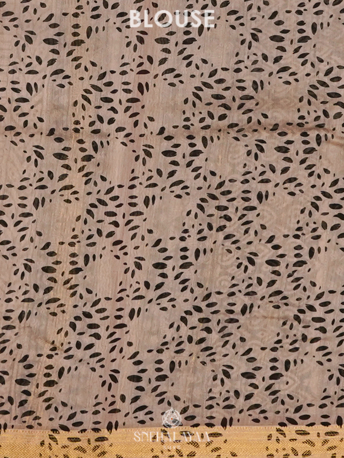 Black Chanderi Saree