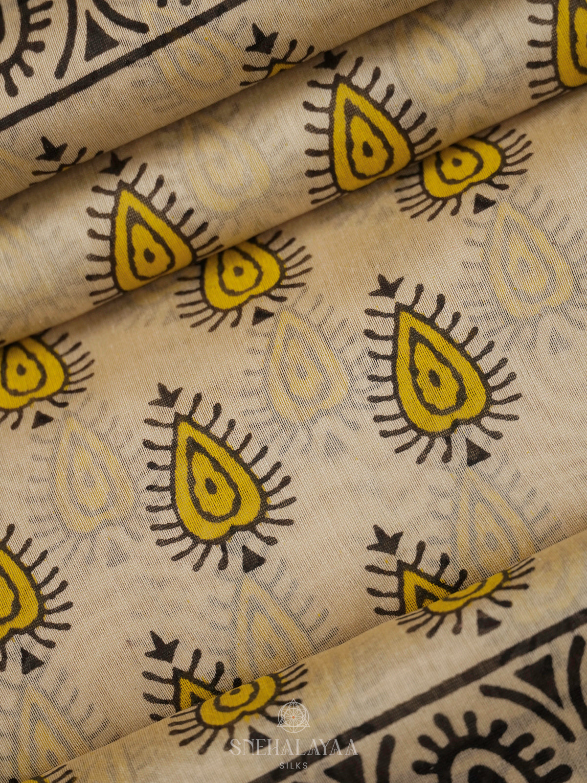 Cream Chanderi Saree
