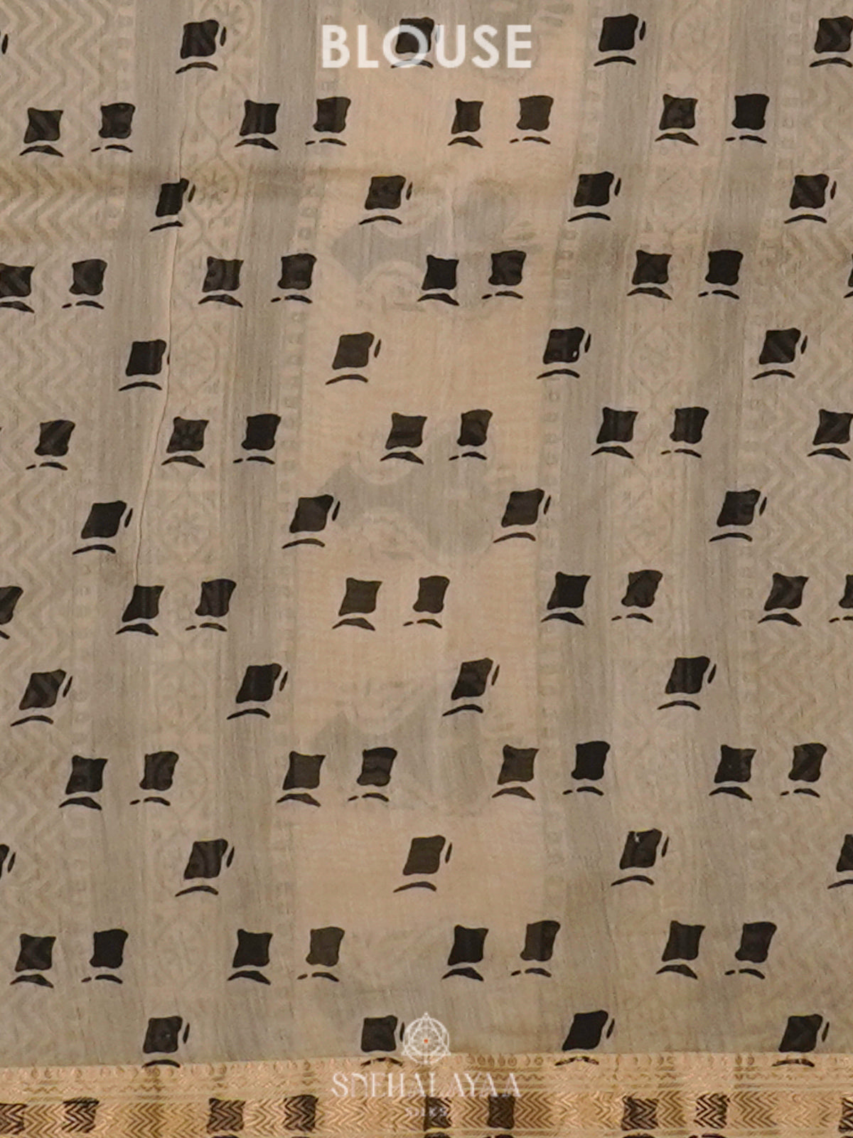 Cream Chanderi Saree