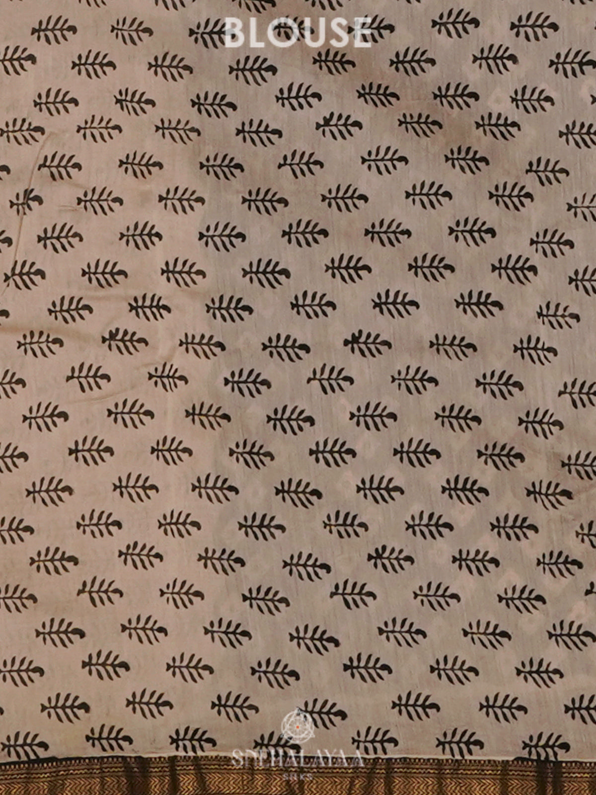 Black Chanderi Saree