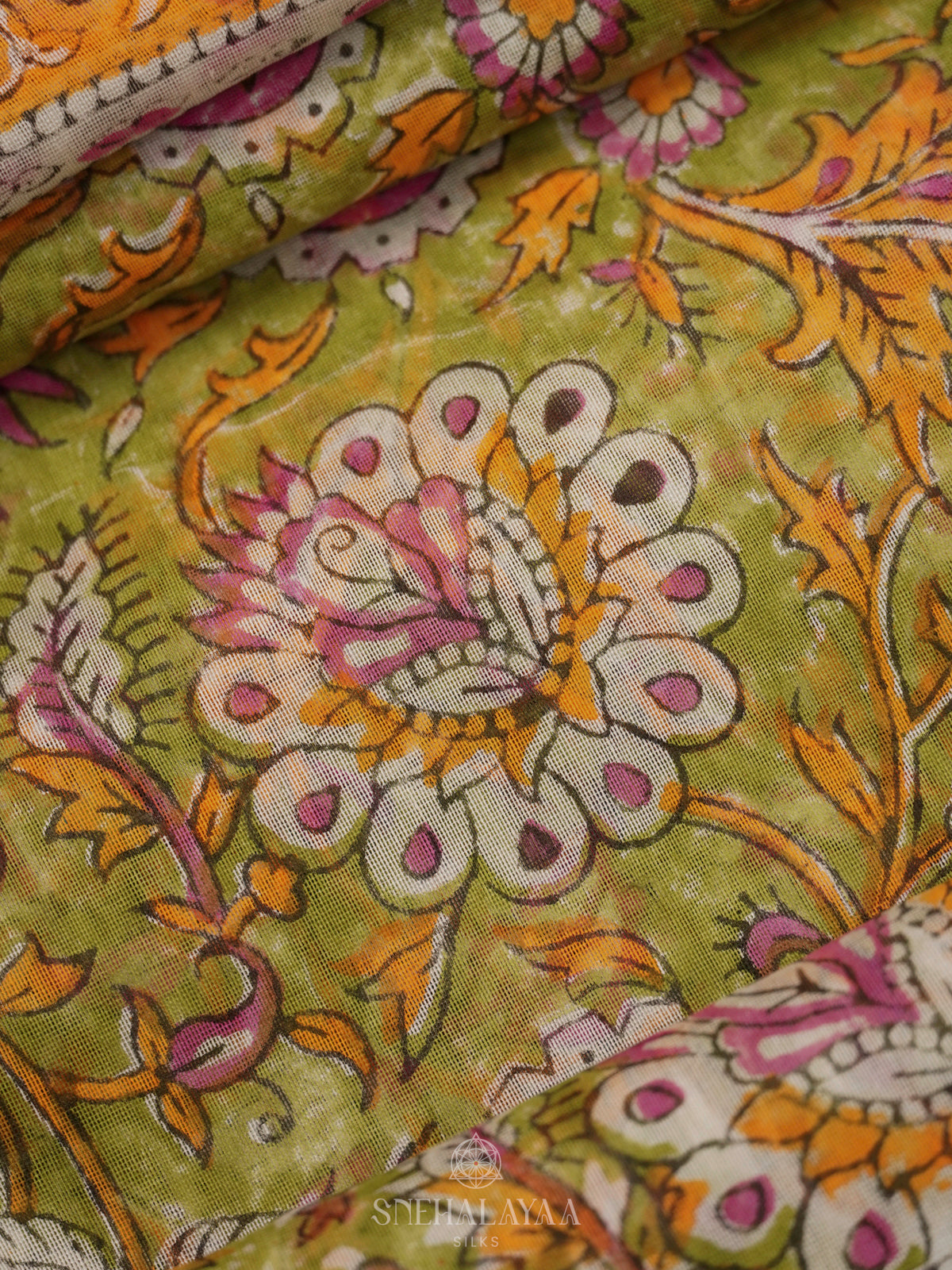 Green Chanderi Saree