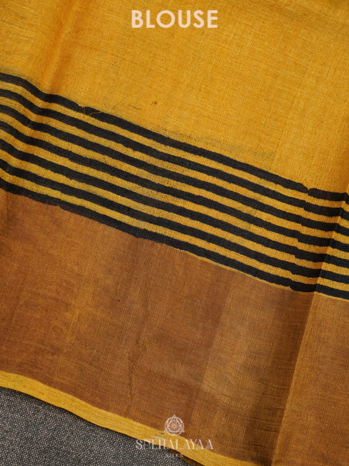 Yellow Tussar Saree